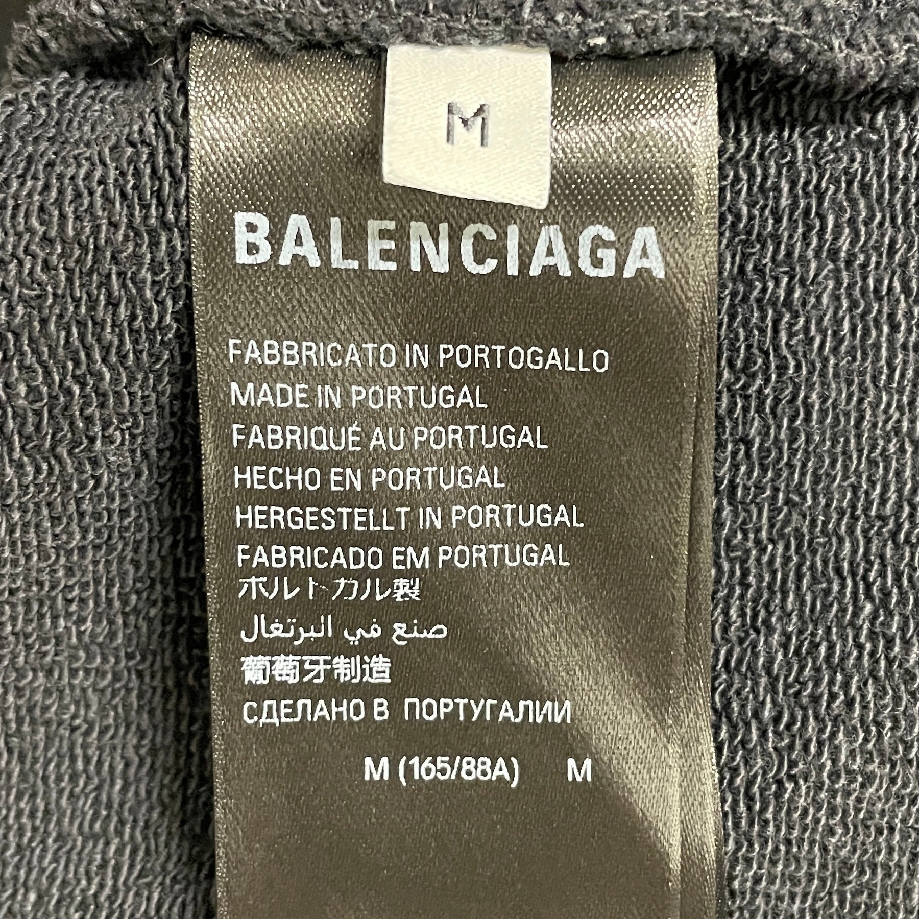 BALENCIAGA/Hoodie/M/Cotton/BLK/paris view 4