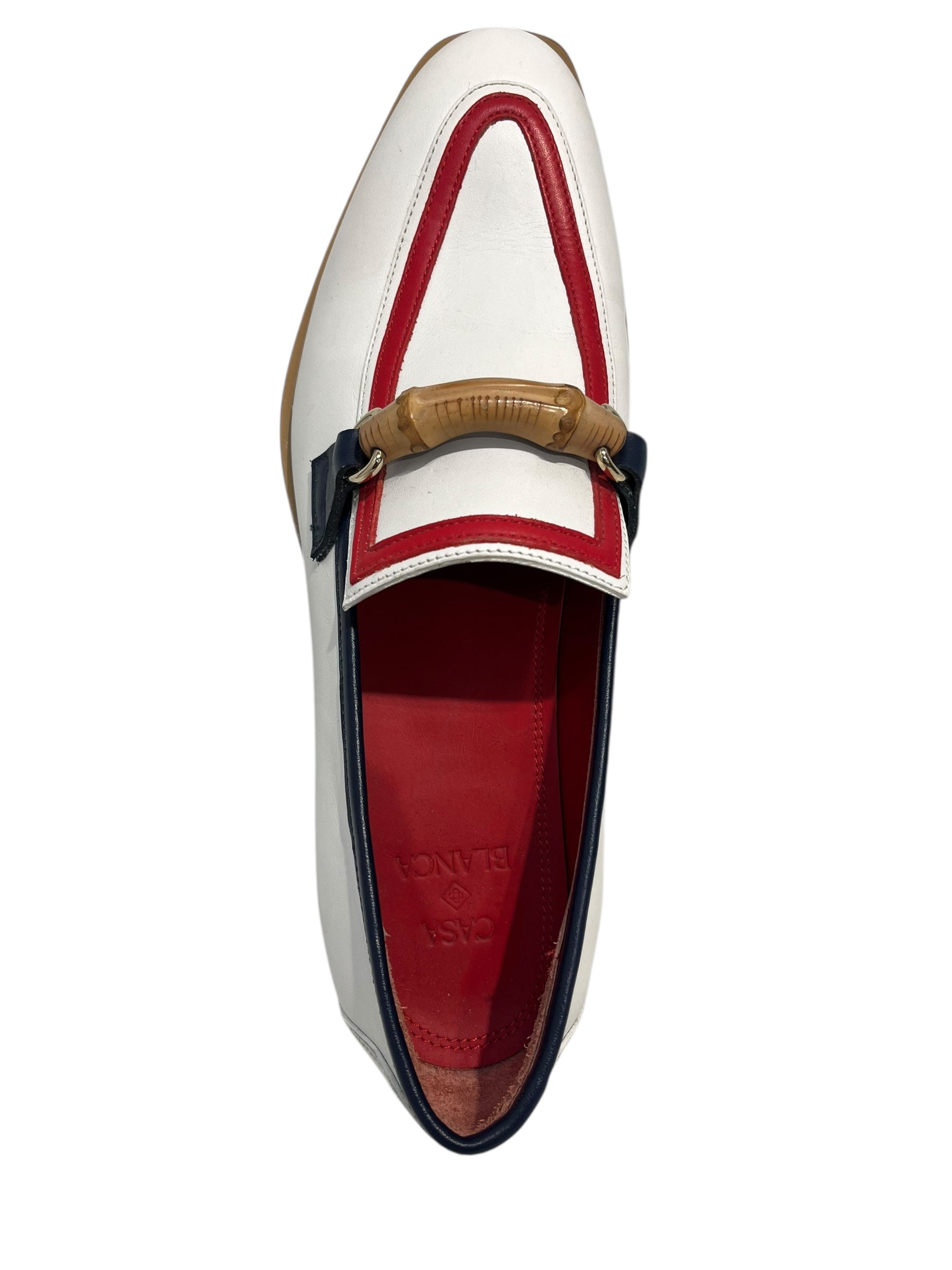 CASABLANCA/Loafers/EU 40/Leather/NVY/RD/WHT/BLU BELGIAN LOAFER view 3