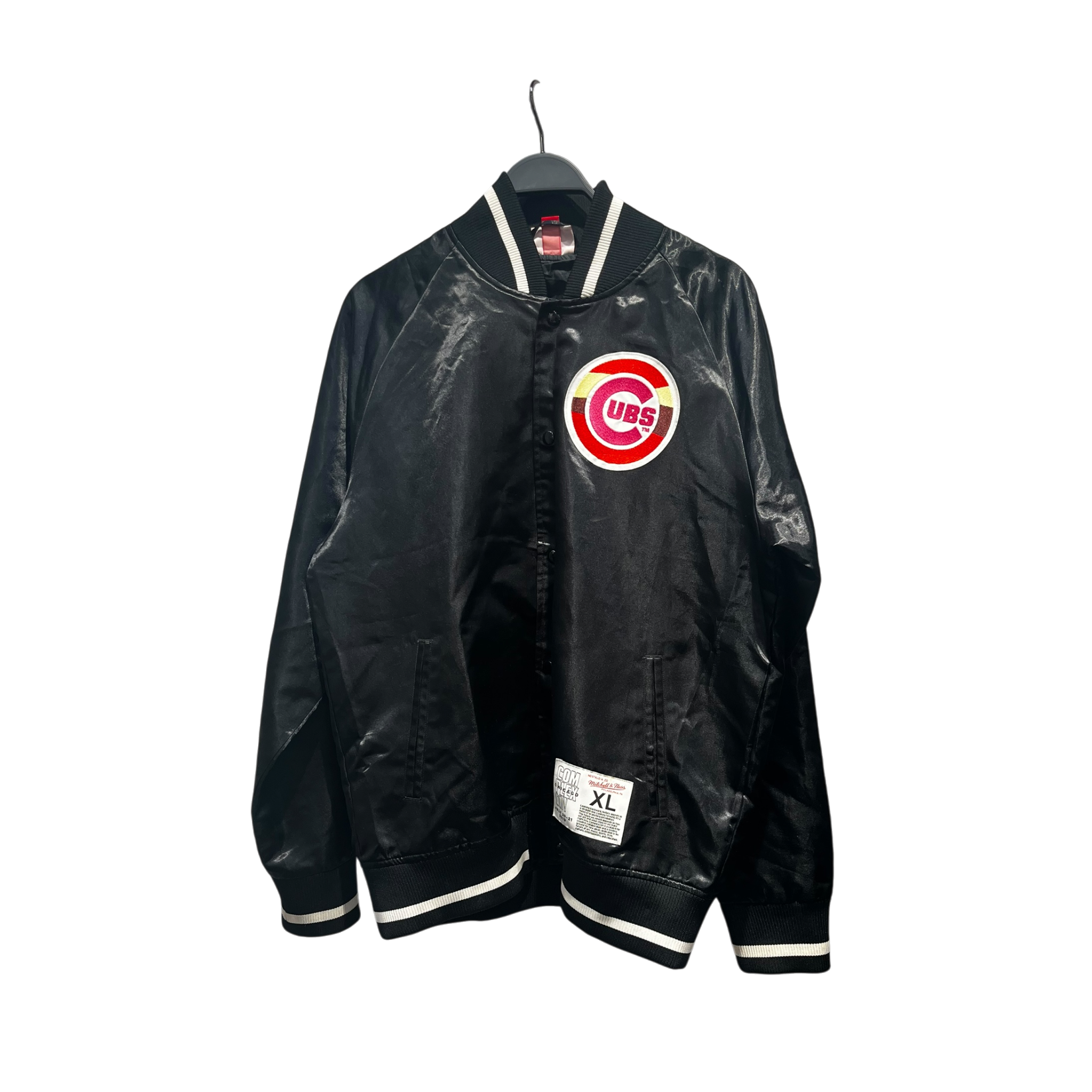 mitchell&ness/Baseball Jkt/XL/Nylon/BLK/Takashi Murakami view 1