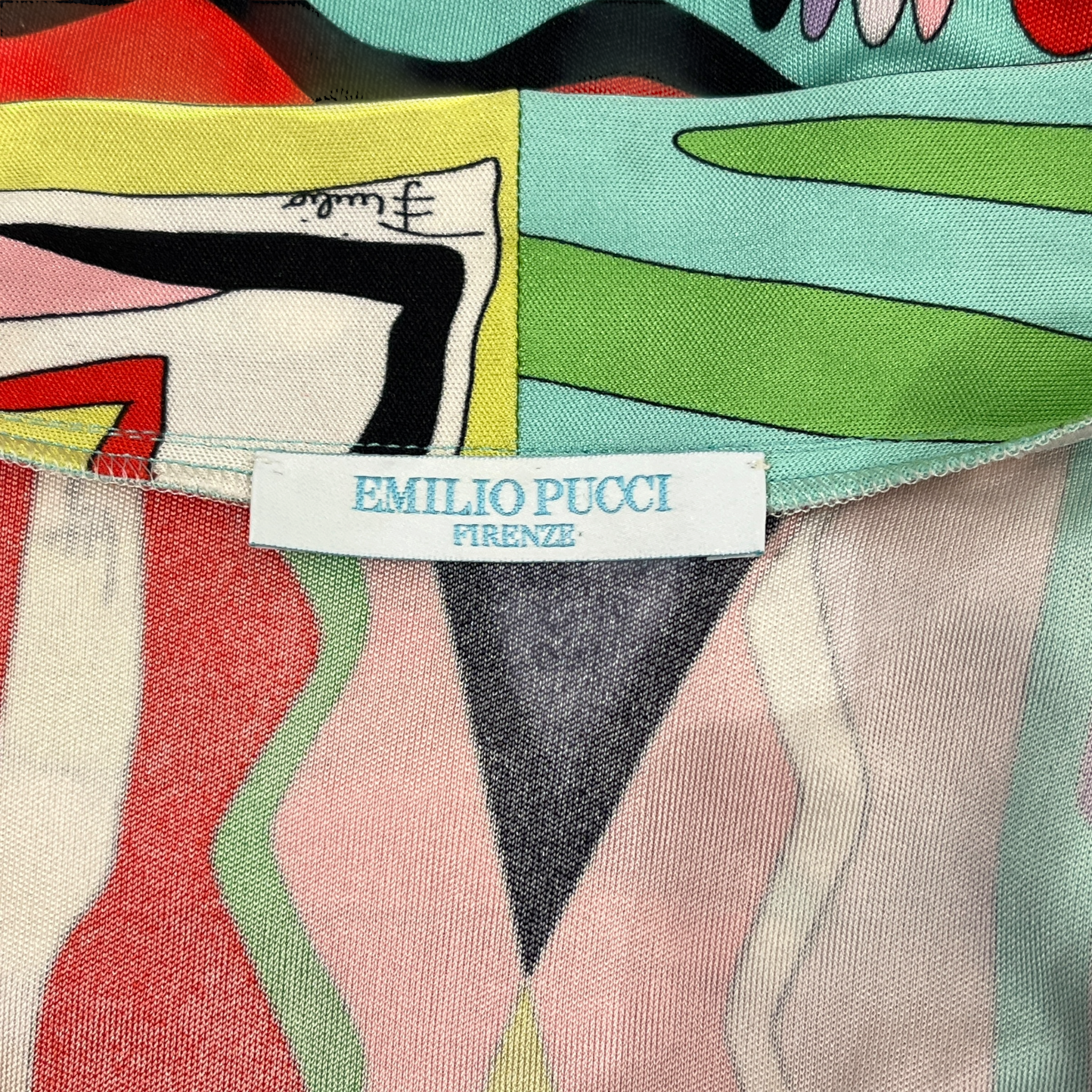 EMILIO PUCCI/SL Blouse/S/Graphic/Silk/MLT/graphic print blouse view 3