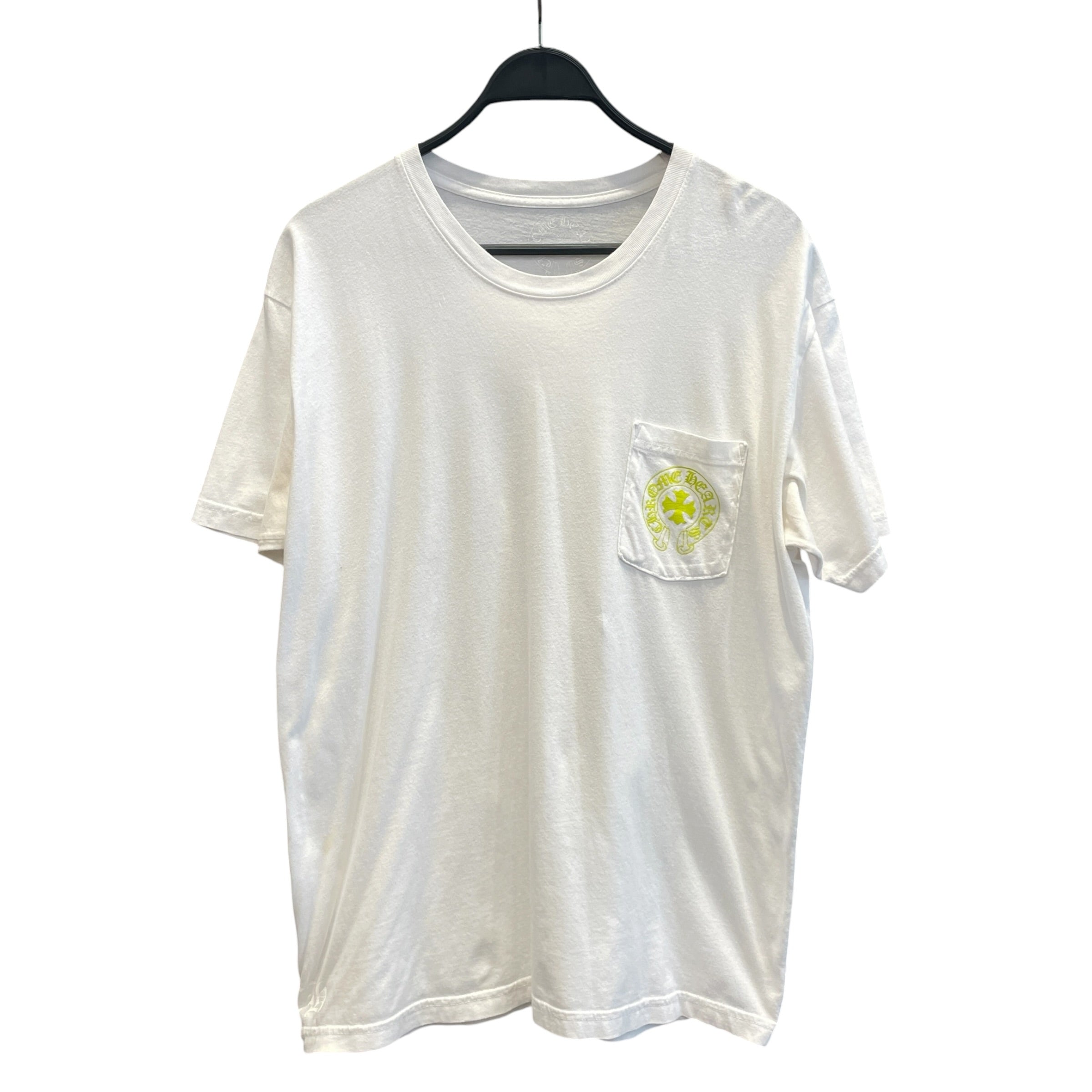 CHROME HEARTS/T-Shirt/XL/WHT/White/green chrome tee view 1
