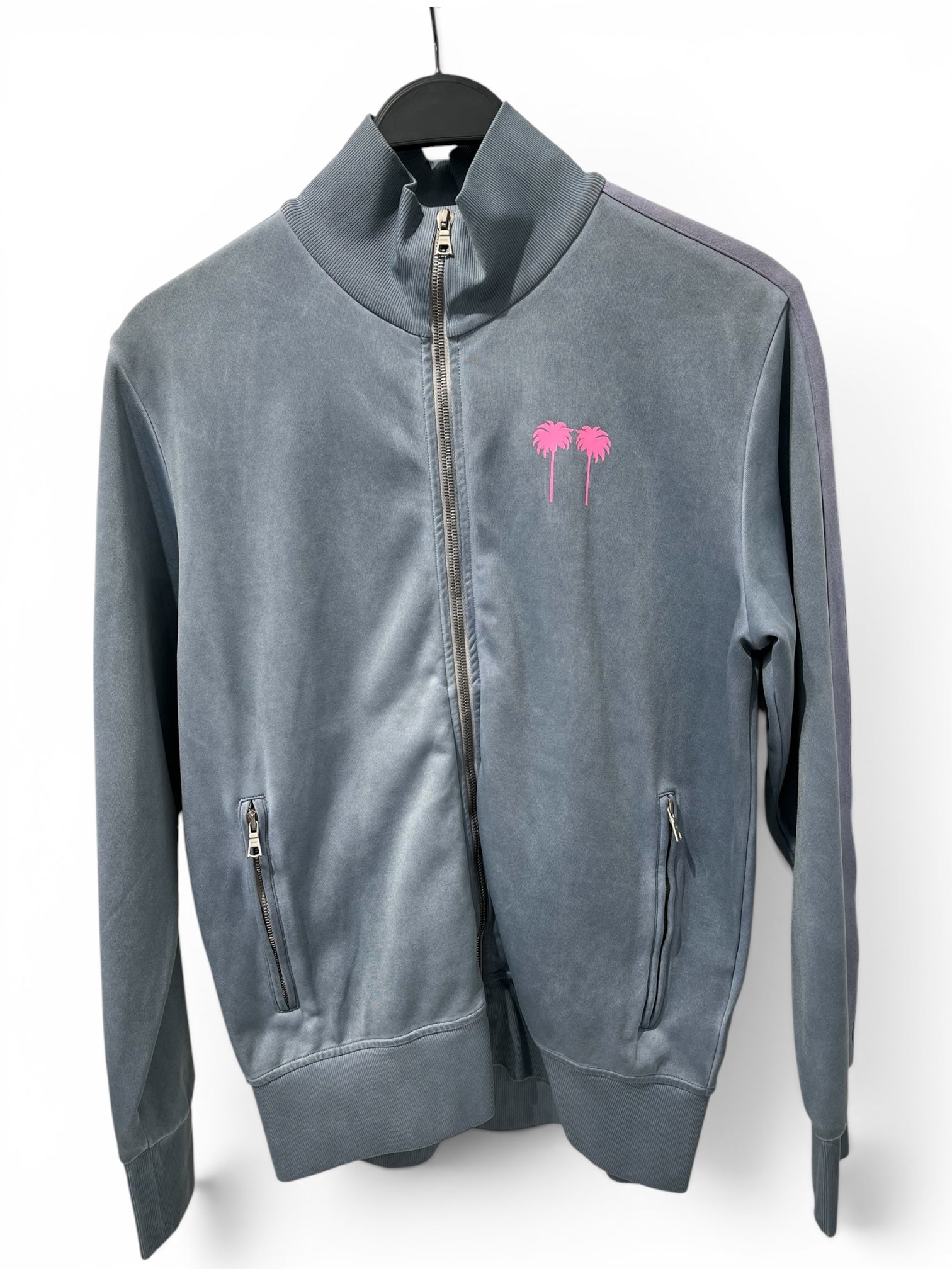 Palm Angels/Track Jkt/M/Polyester/BLU/2 PNK PALM TREES view 1