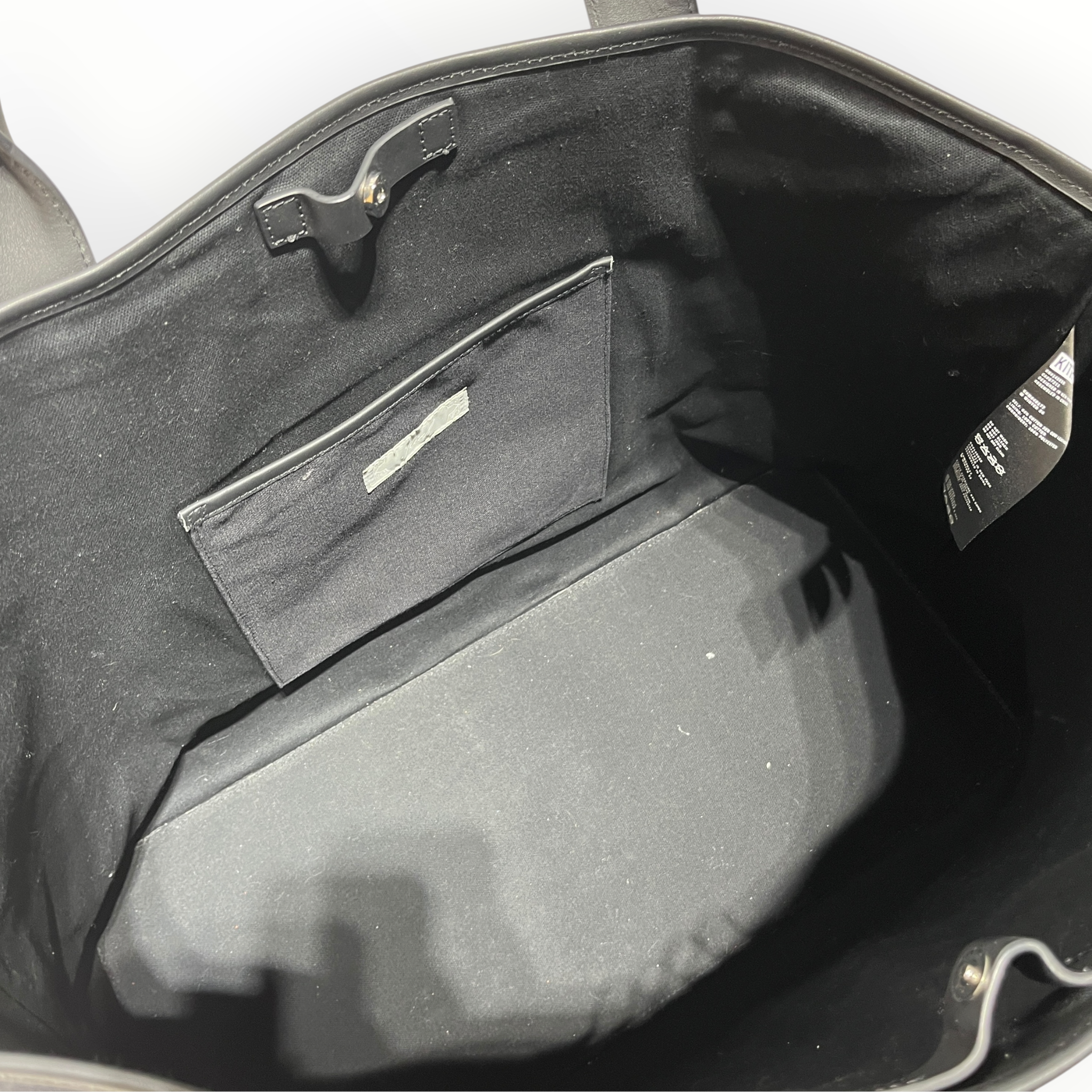 KITH/Tote Bag/Graphic/Cotton/BLK/leather trimmed canvas tote view 4