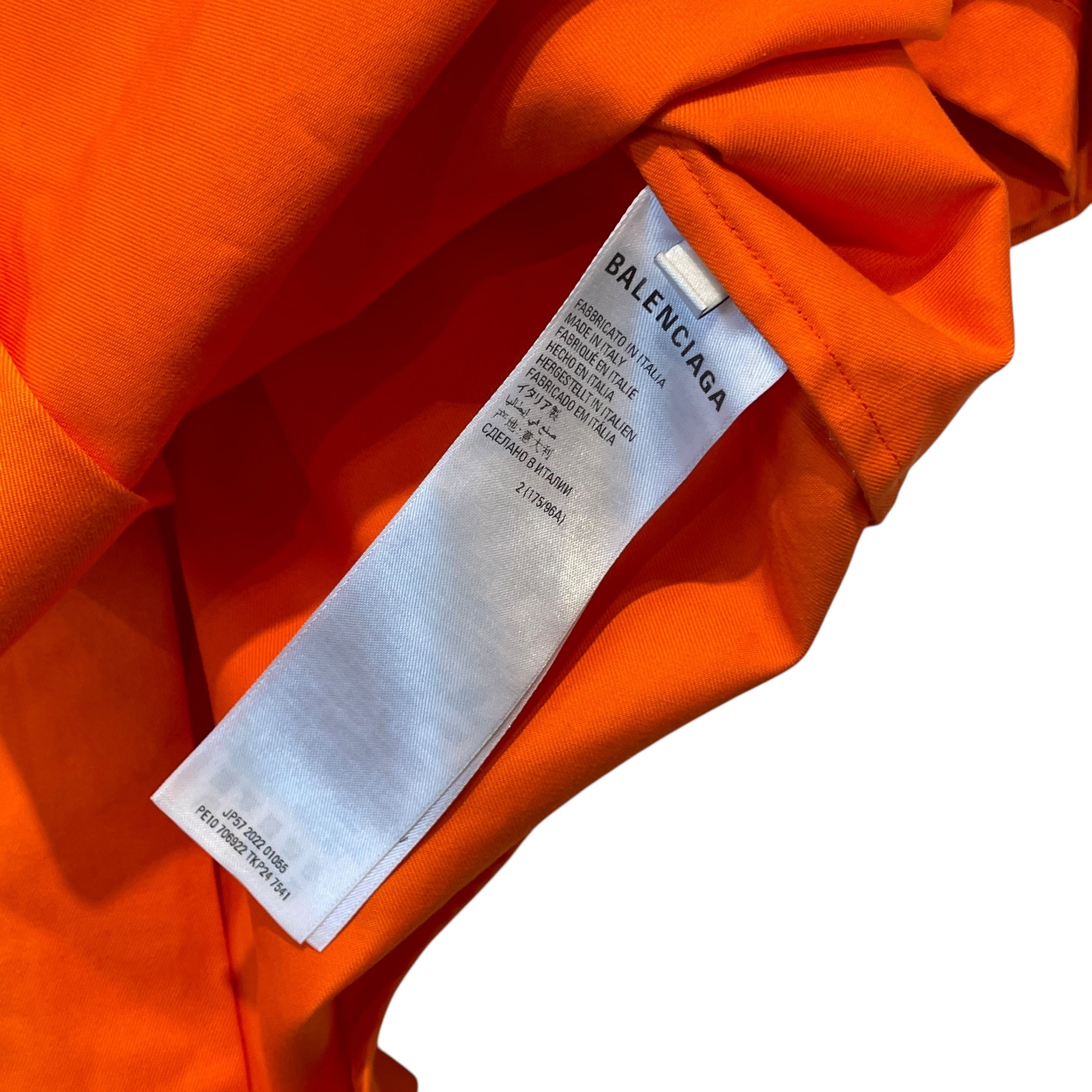 BALENCIAGA/SS Shirt/2/Cotton/ORN/OVERSIZED view 2