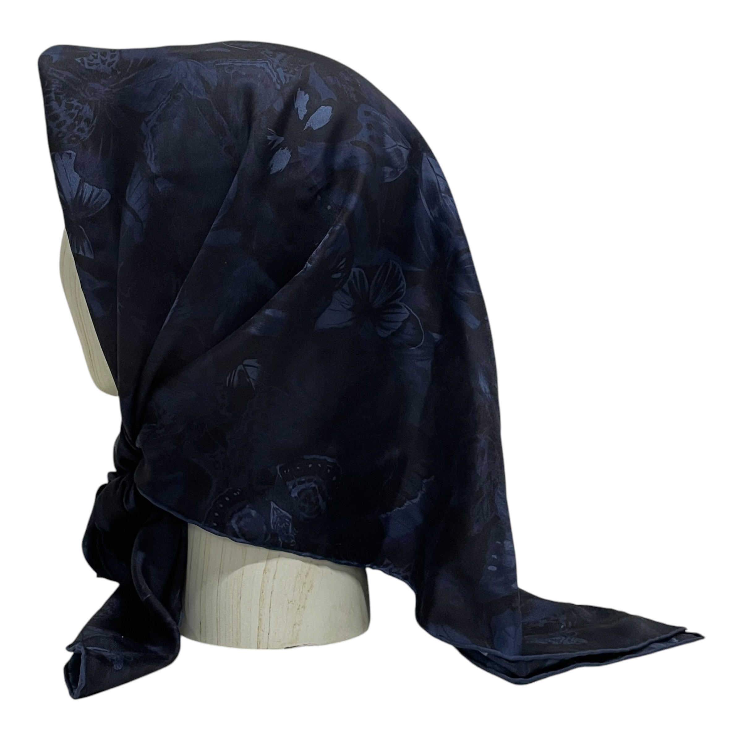 VALENTINO/Scarf/All Over Print/Silk/BLU/BUTTERFLY view 2