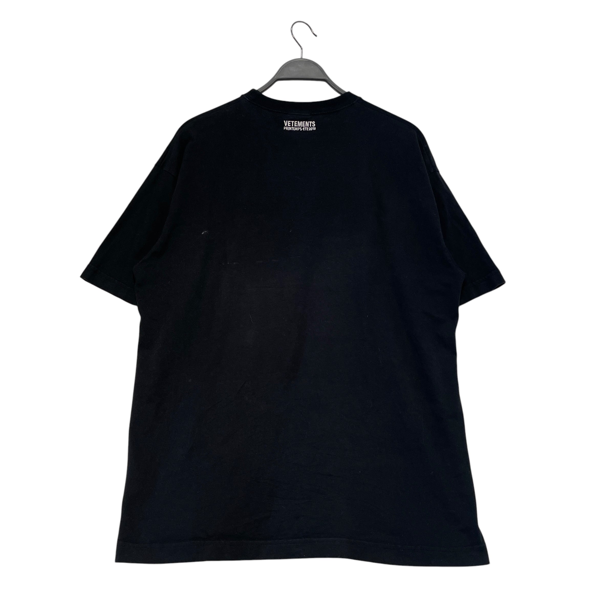 VETEMENTS/T-Shirt/XS/Cotton/BLK/Haute Couture French Flag Tee view 2