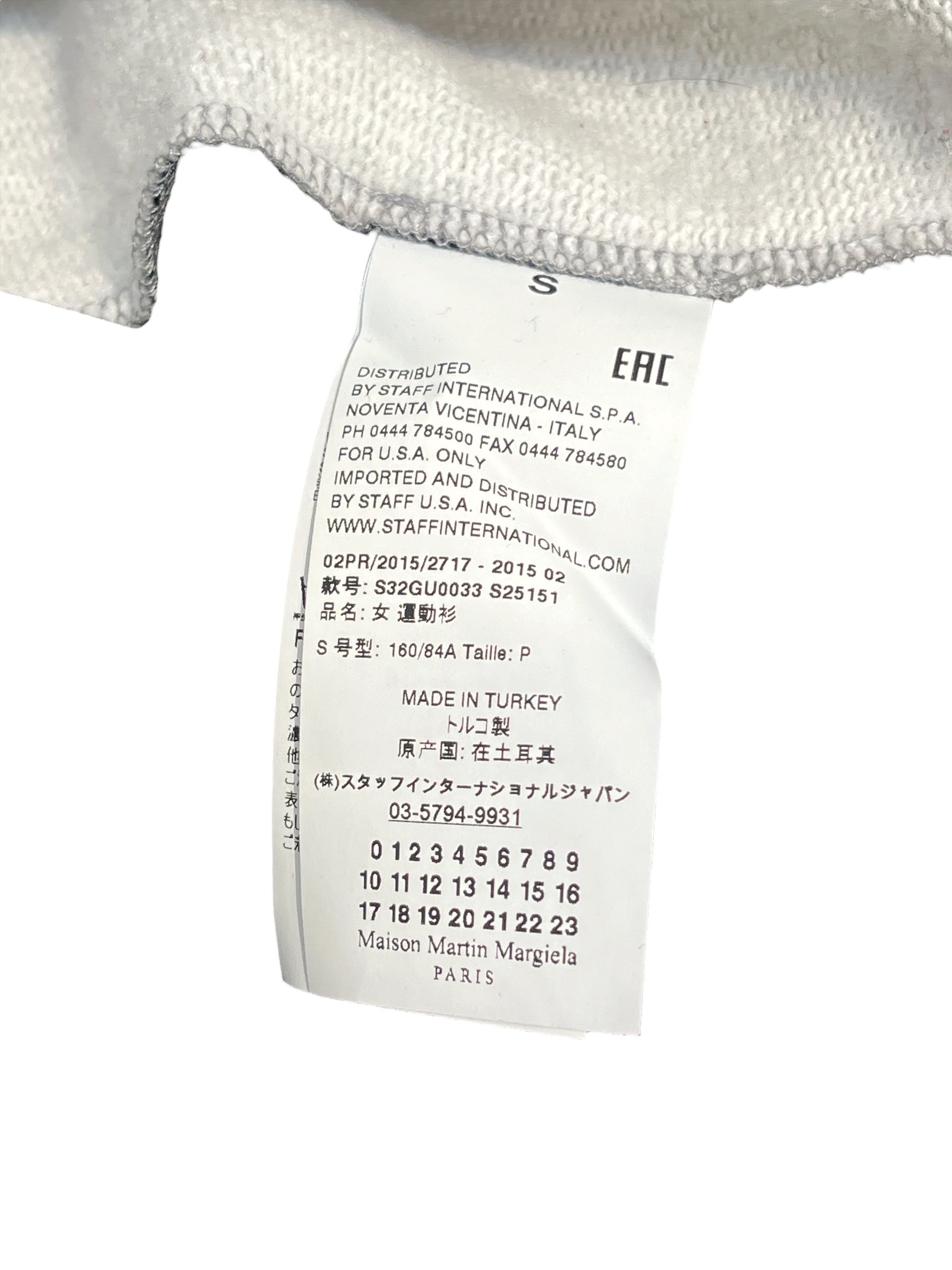MM6/Sweatshirt/S/Polyester/GRY/Pullover/SILK TIE DETAIL view 4