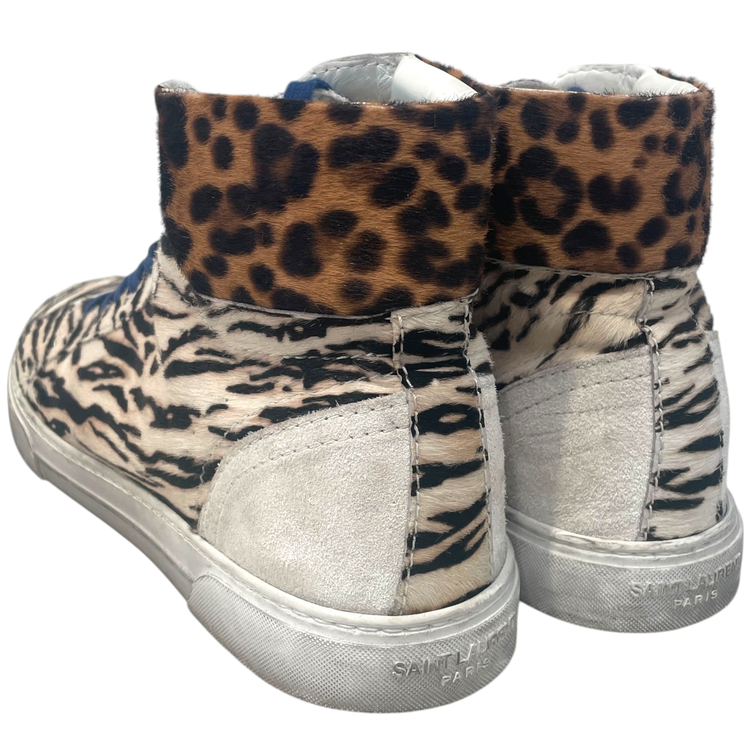 SAINT LAURENT/Hi-Sneakers/EU 42/Animal Pattern/MLT/Ponyhair Animal Print view 2