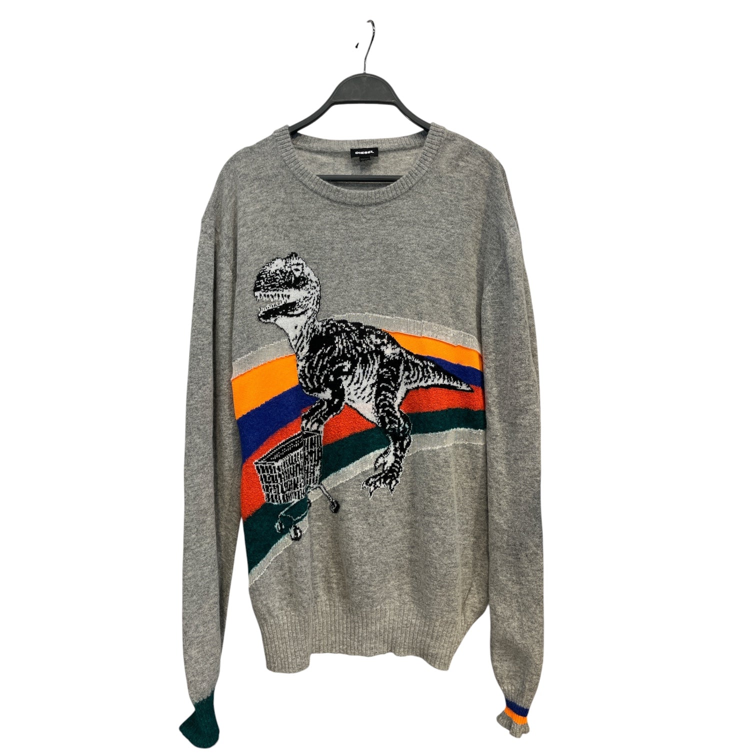 DIESEL/Sweatshirt/XL/Stripe/Cotton/GRY/DINO W SHOPPING CART view 1