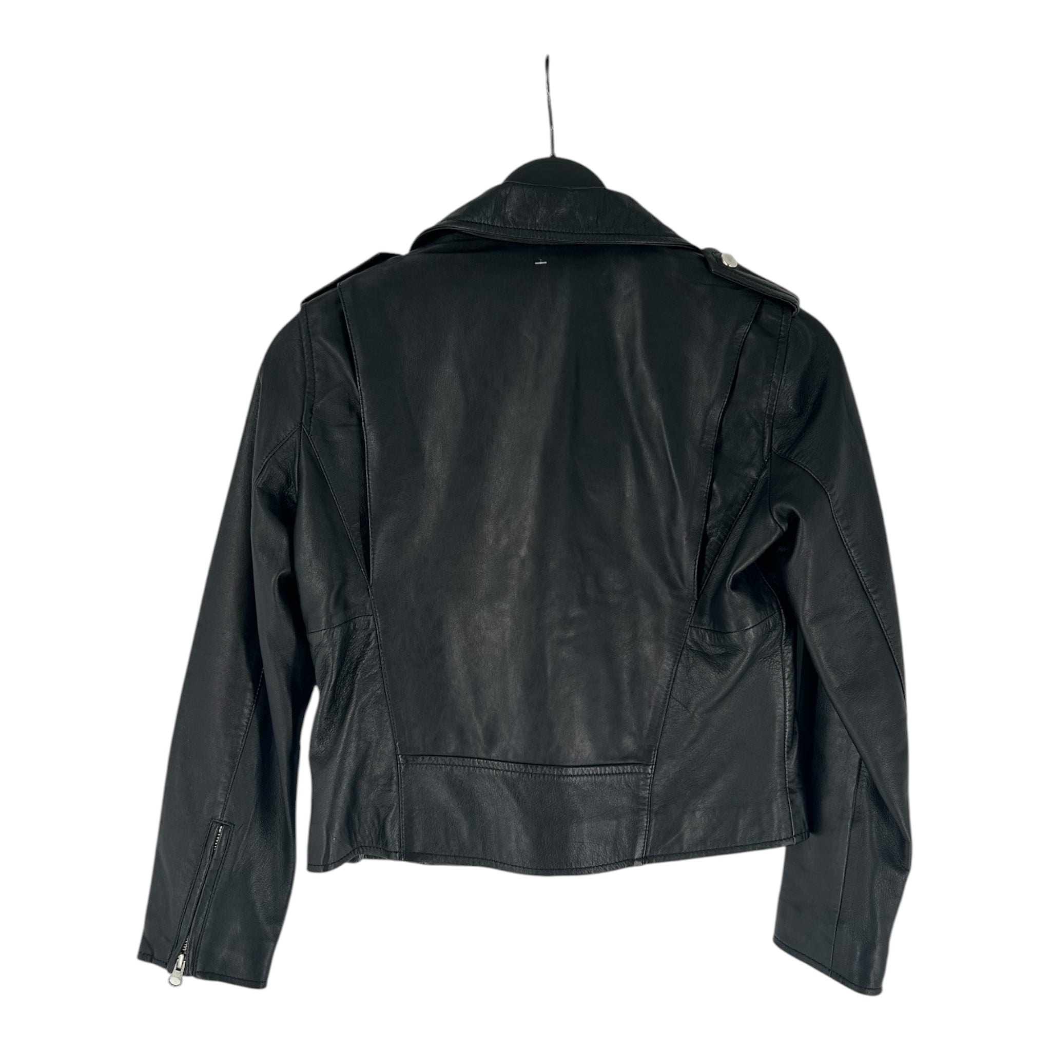 s.l.b/Leather Jkt/36/Leather/BLK/cropped rider view 2