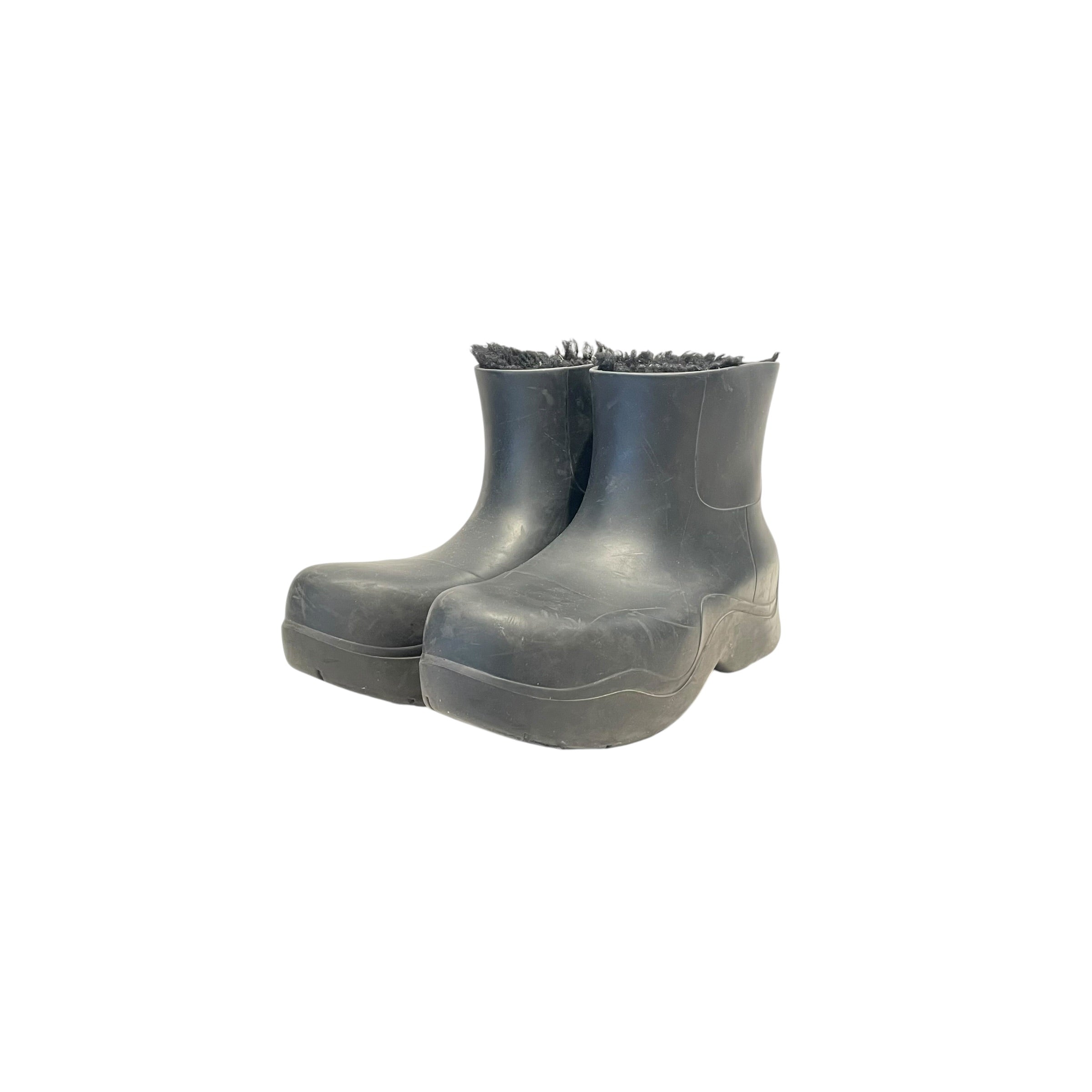 BOTTEGA VENETA/Rain Boots/EU 46/BLK/puddle veneta view 1