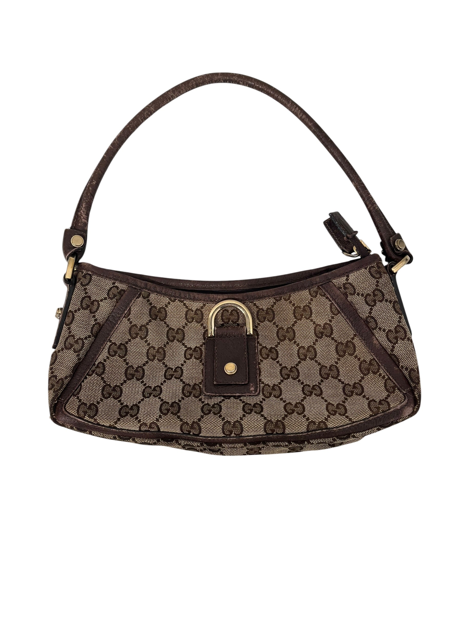 GUCCI/Vintage/Hand Bag/Monogram/Cotton/BRW/CANVAS ABBEY view 1
