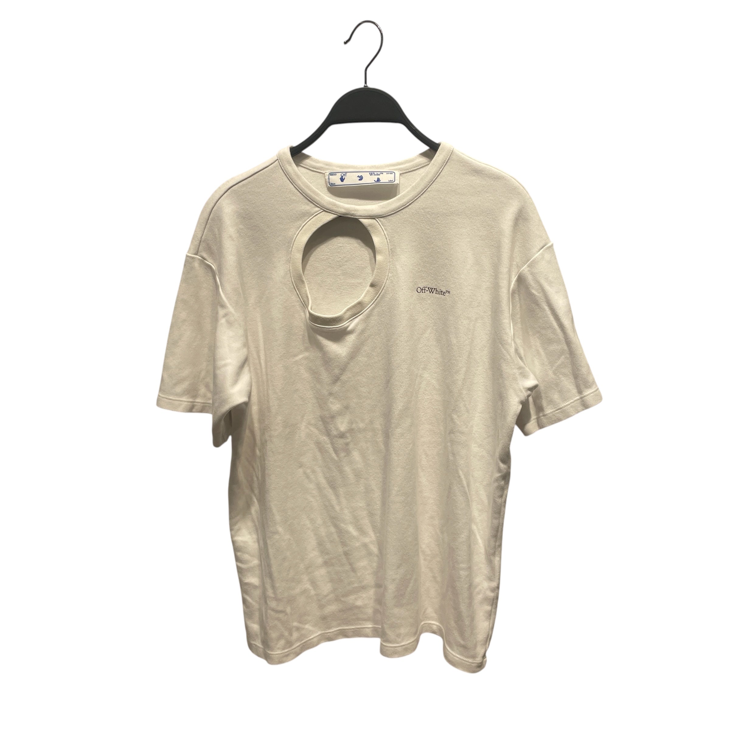 OFF-WHITE/T-Shirt/M/Cotton/WHT/ view 1