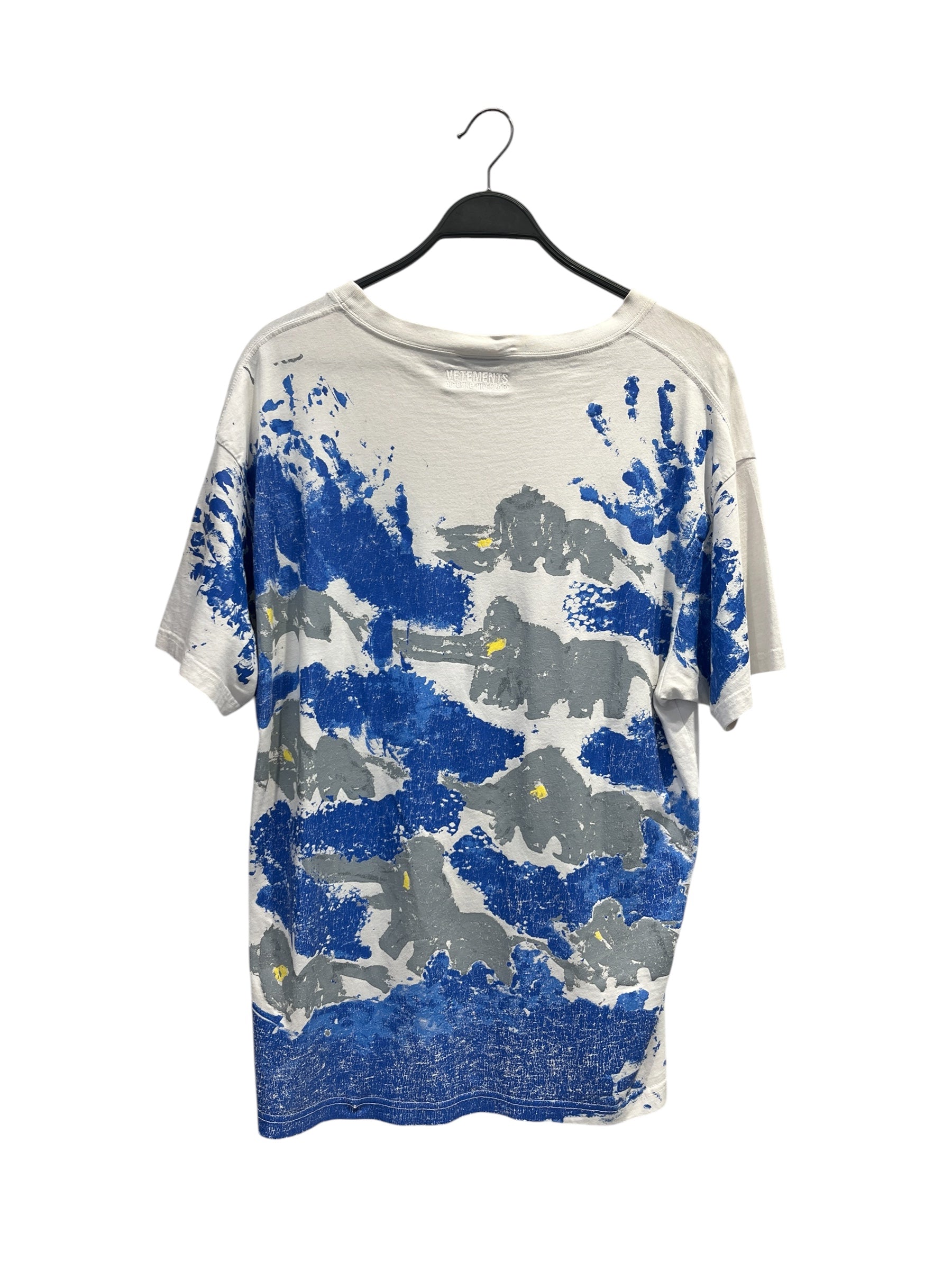 VETEMENTS/T-Shirt/M/Cotton/WHT/High Neck/All Over Print/ view 2