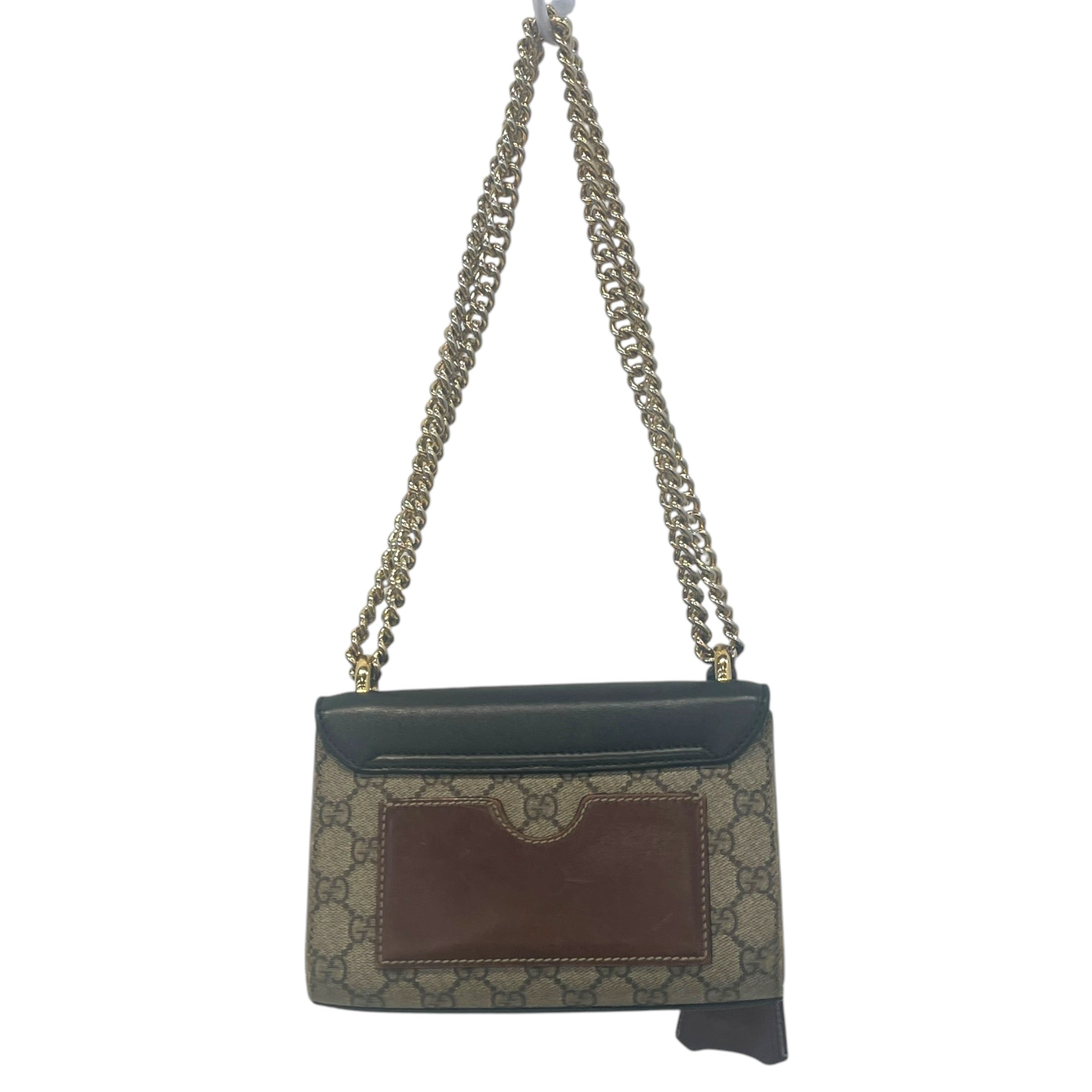 GUCCI/Cross Body Bag/Monogram/Leather/BRW/gg supreme padlock view 2