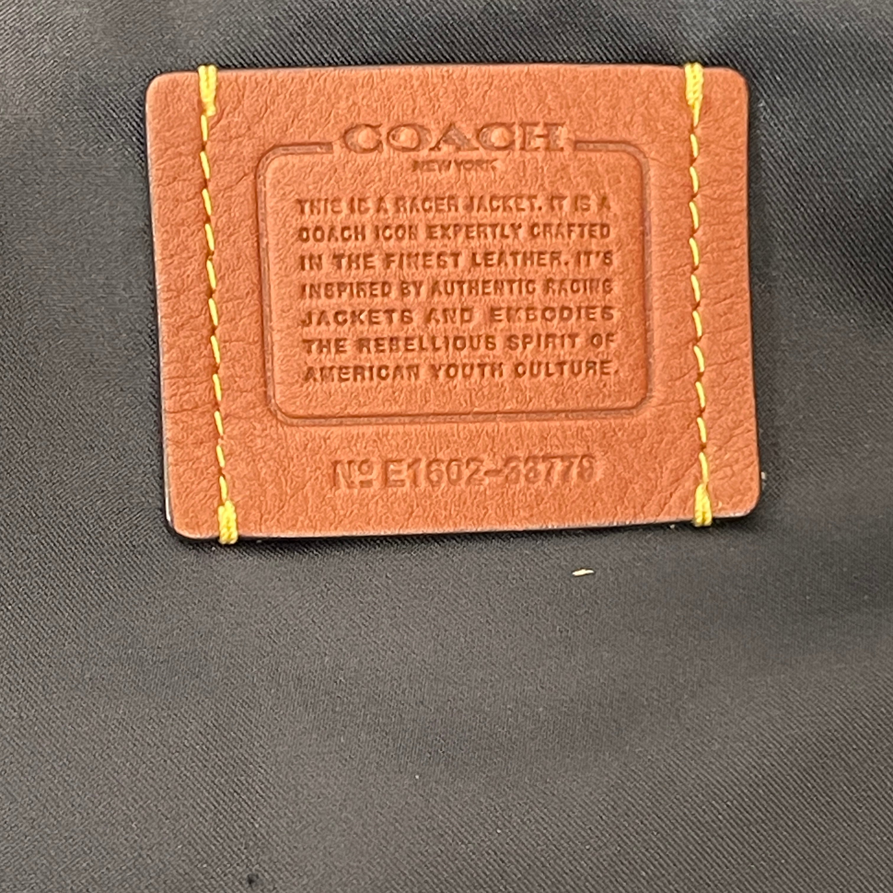 COACH/Riders Jkt (S)/M/Leather/BLK/ view 4