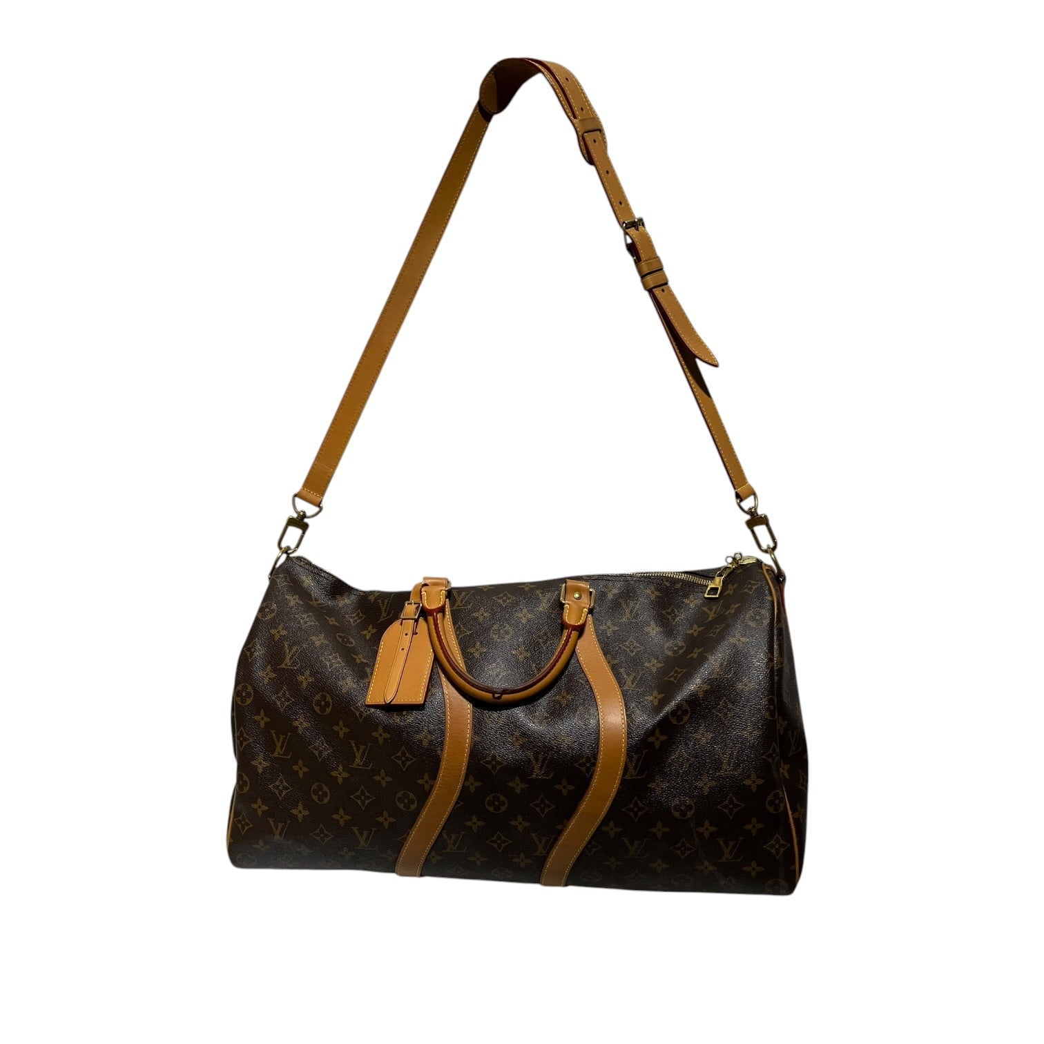 LOUIS VUITTON/Bag/Monogram/Leather/BRW/WAVY KEEPALL BANDOULIERE 50 view 2