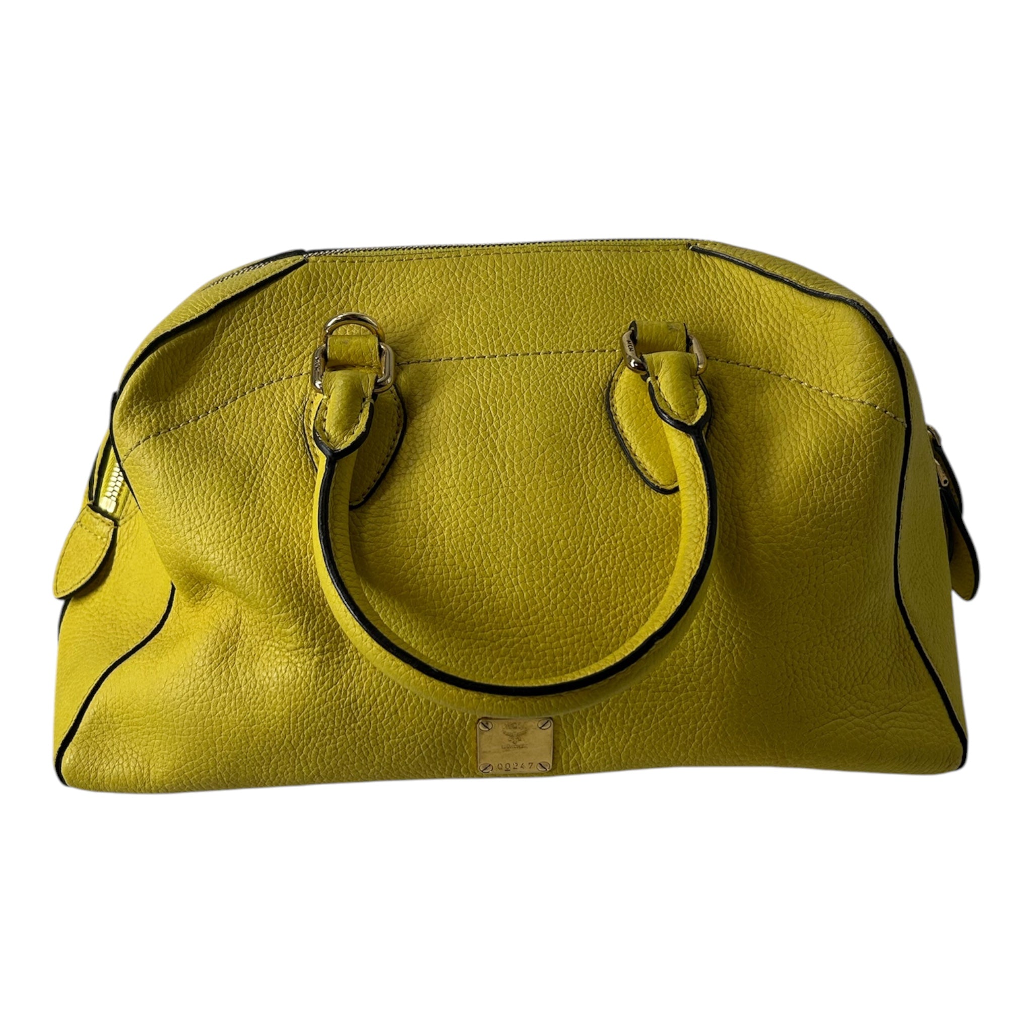 MCM/Cross Body Bag/Leather/YEL/TOP HANDLE view 2
