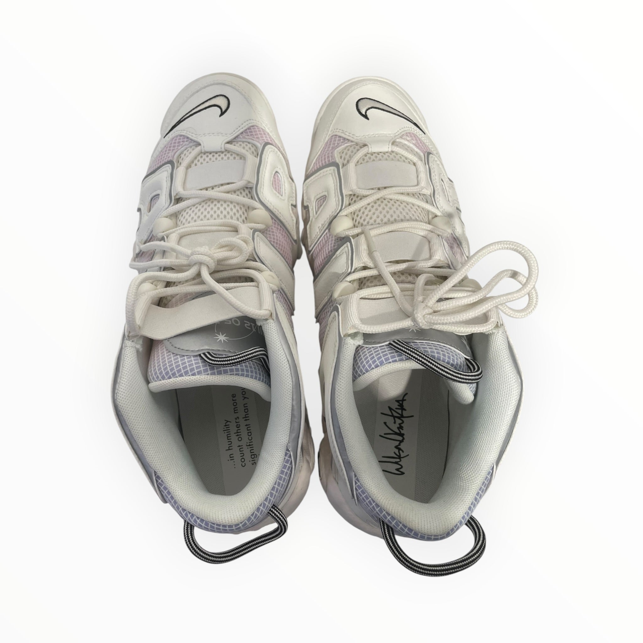 NIKE/AIR MORE UPTEMPO 96/Hi-Sneakers/US 11/Polyester/WHT/DR9612-100 view 3