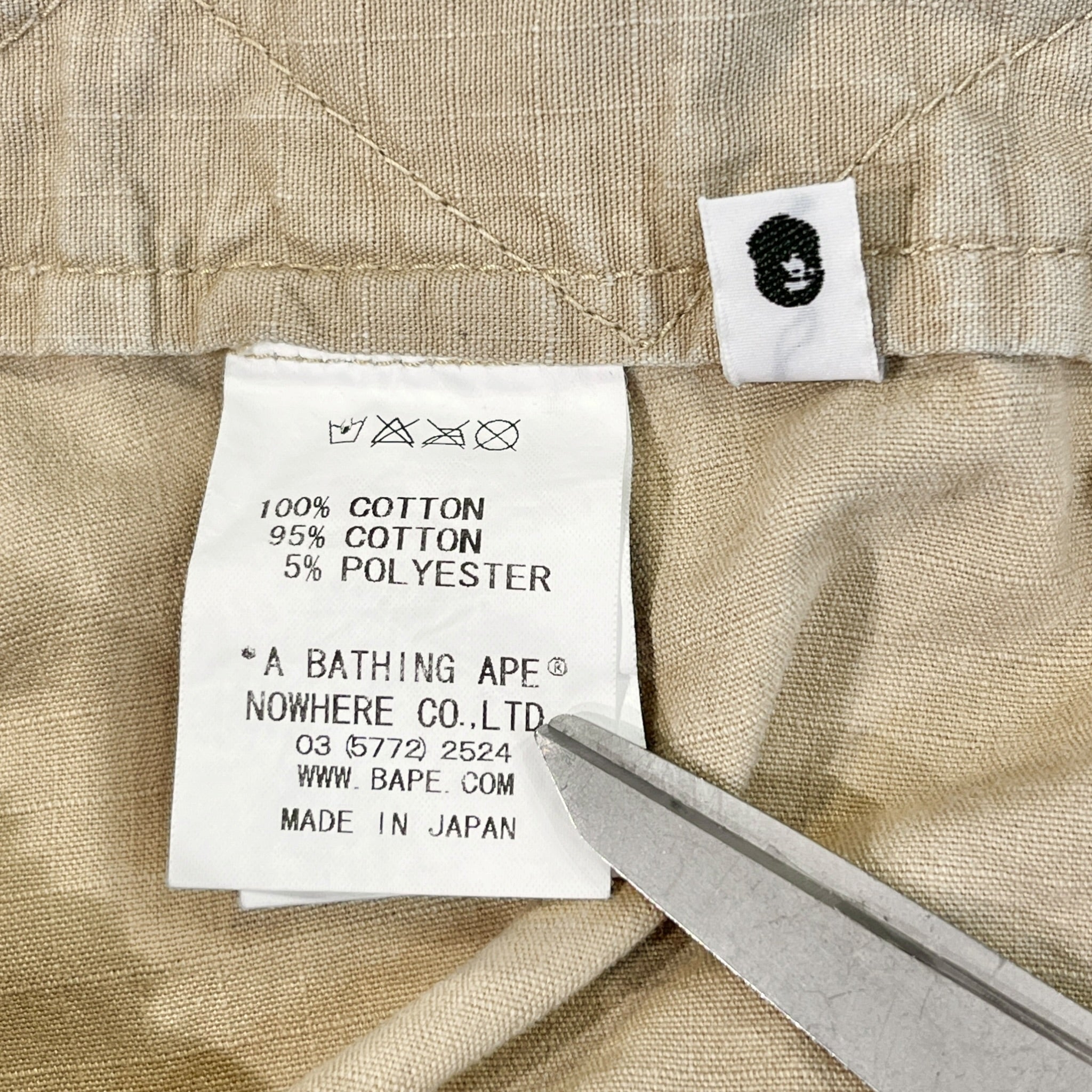 A BATHING APE/Cargo Pants/32/Cotton/KHK/Button Fly/ view 3