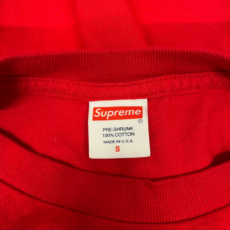 Supreme/T-Shirt/S/Cotton/RED/gas tee