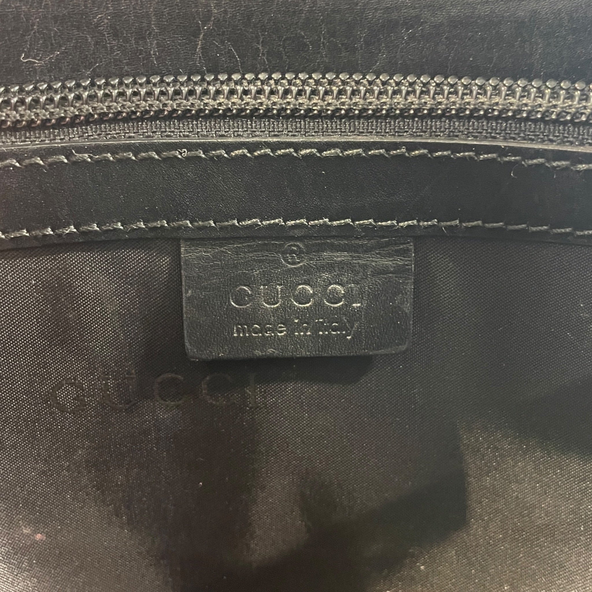 GUCCI/Hand Bag/Leather/BLK/GUCCI 24400072017 view 3