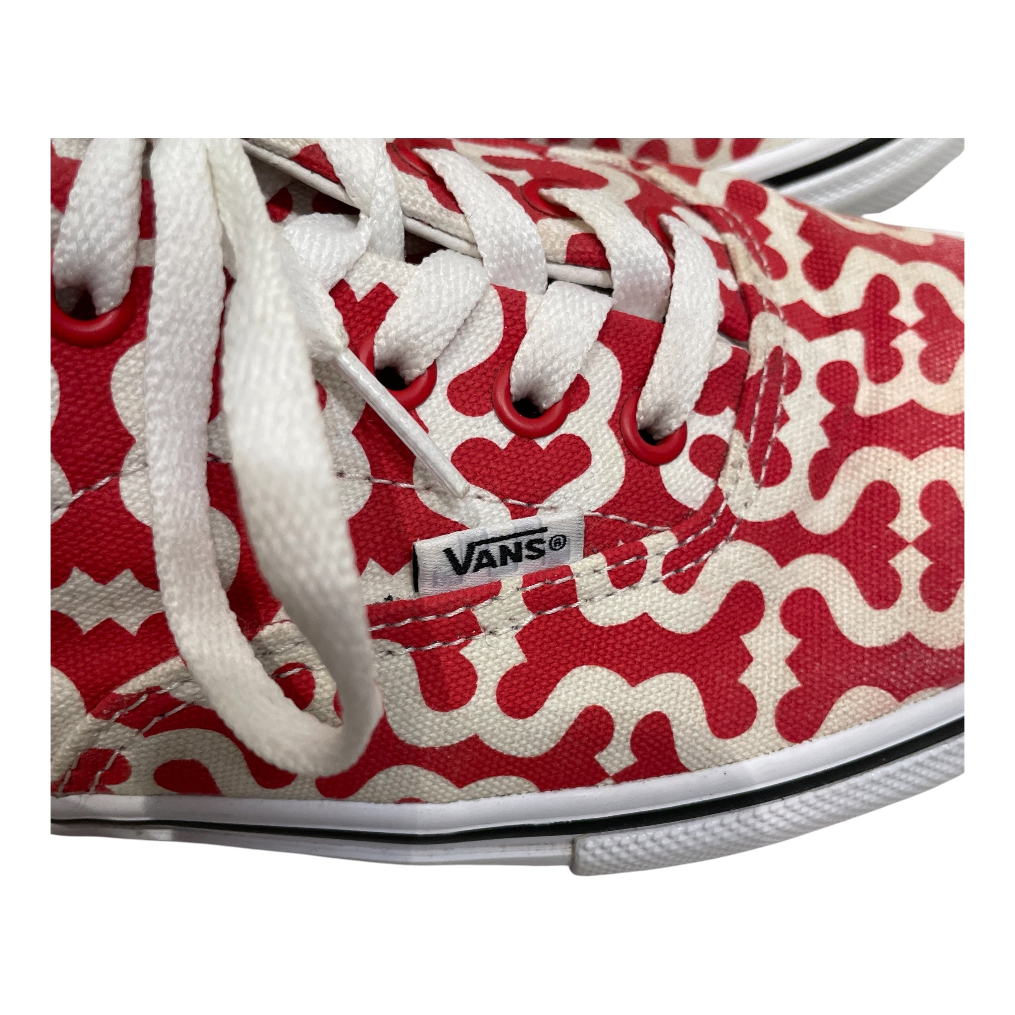 Supreme/VANS/Low-Sneakers/US 10/All Over Print/Cotton/RED/OLD SKOOL view 4