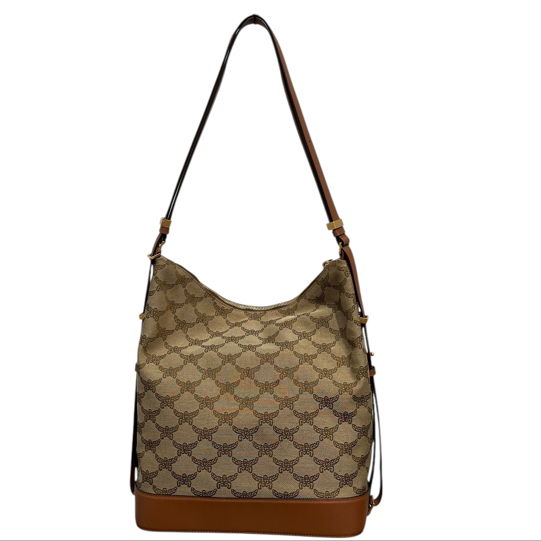 MCM/Tote Bag/Monogram/Cotton/BEG/HIMMEL TOTE SHOULDER BAG view 1