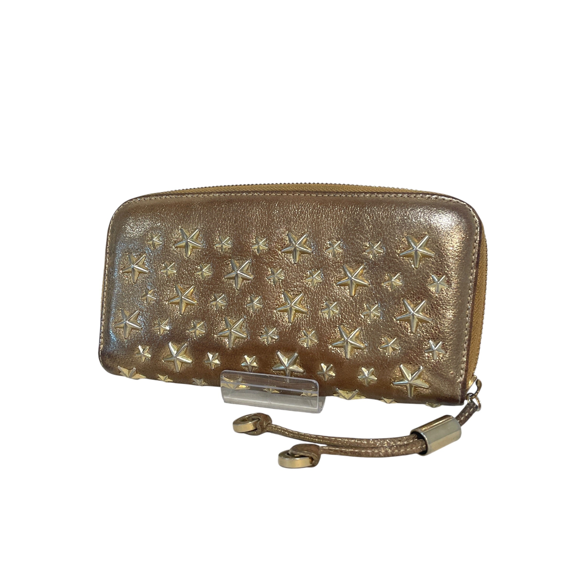 JIMMY CHOO/Wallet/Leather/GLD/L's/Star Studded Wallet view 1