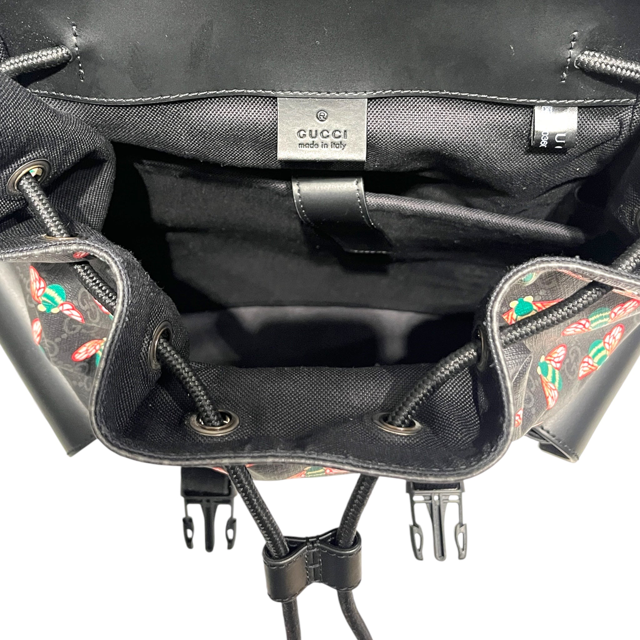 GUCCI/Backpack/Monogram/Leather/BLK/GUCCI BESTIARY WITH BEES view 4