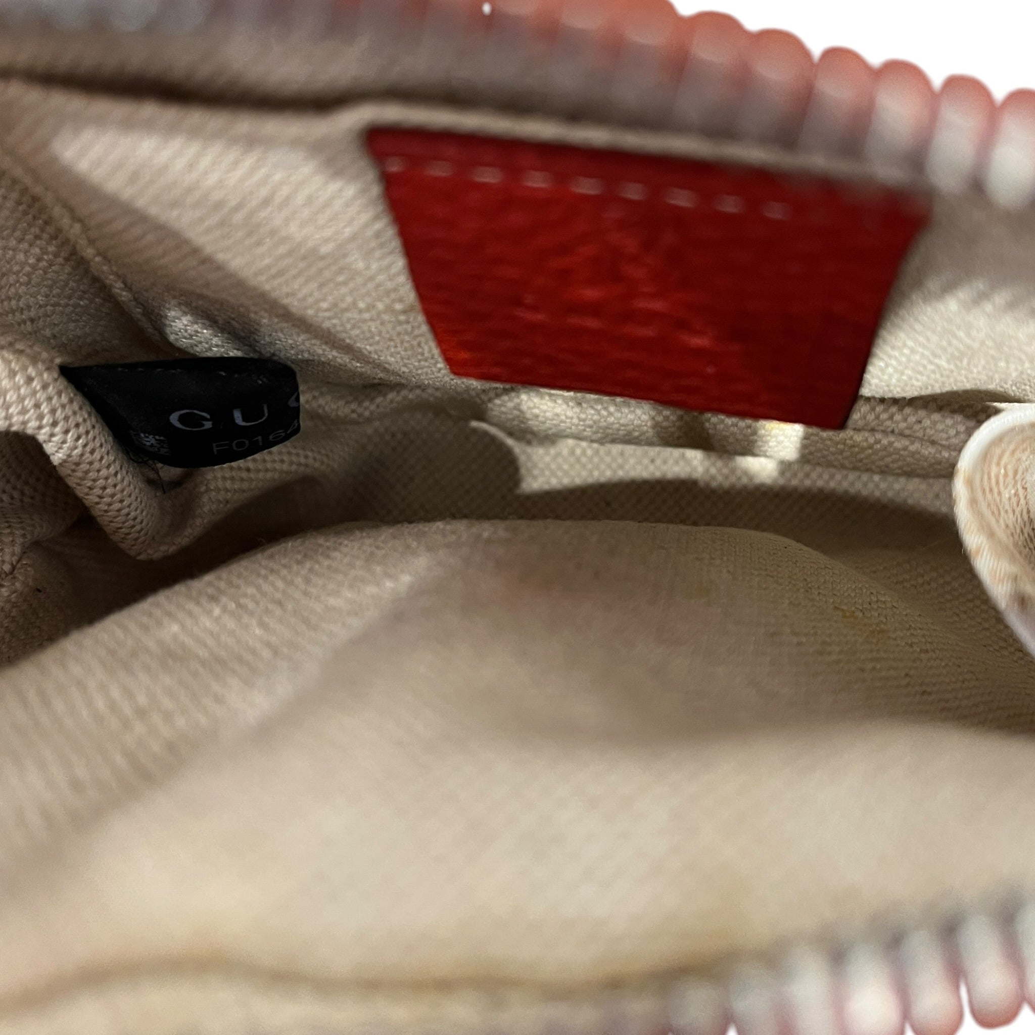 GUCCI/Cross Body Bag/Leather/RED/PEBBLED MINI DISCO CROSSBODY view 4