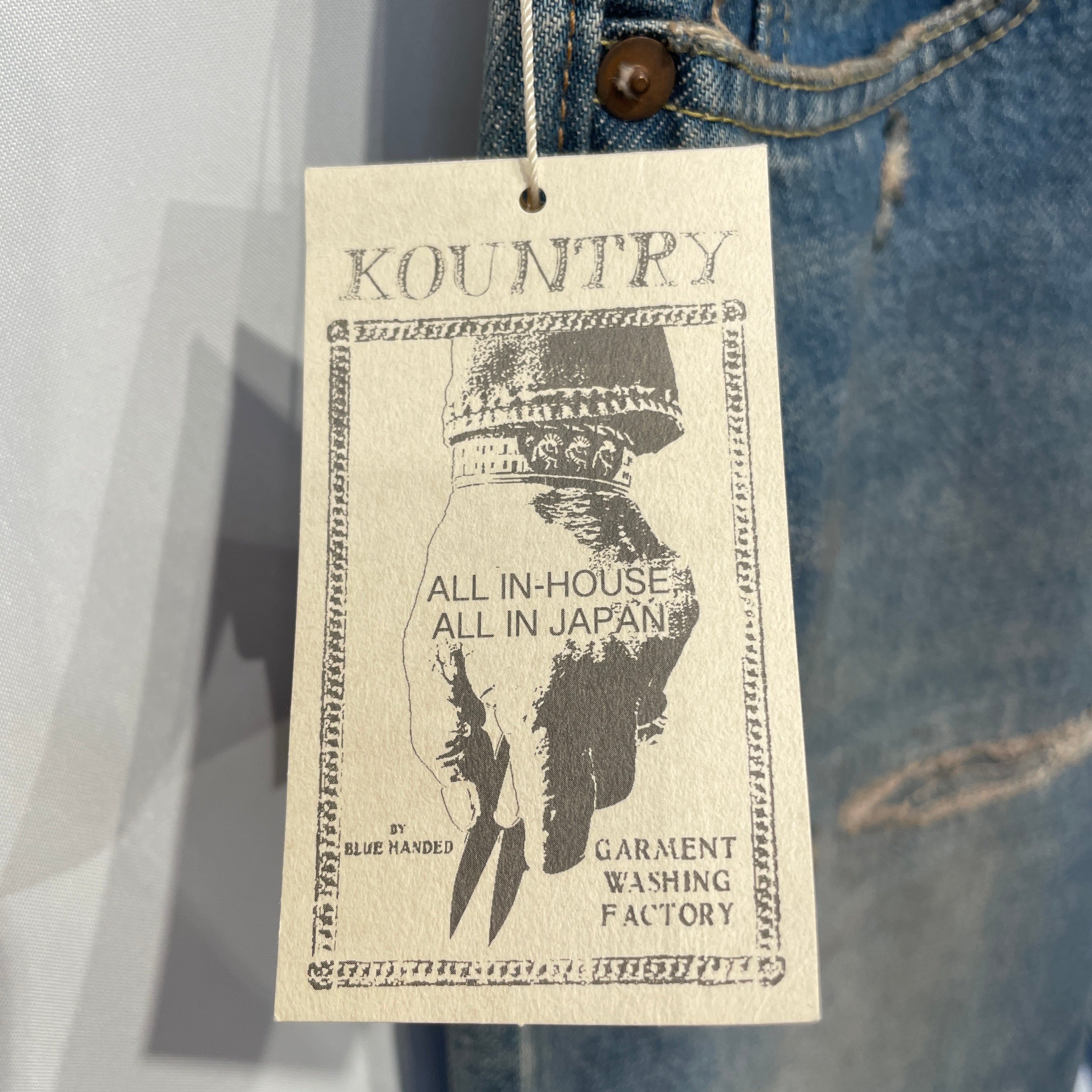 KAPITAL/Straight Pants/34/Denim/BLU/SPEAKEASY OKABELBO view 4