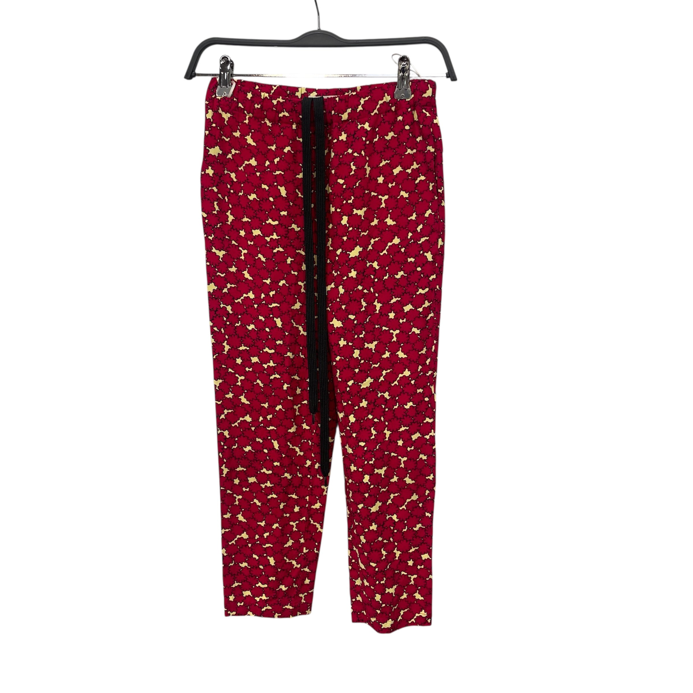 MARNI/Bottoms/36/Floral Pattern/Rayon/PNK/BUNGEE WAIST YELLOW ACCENT view 1