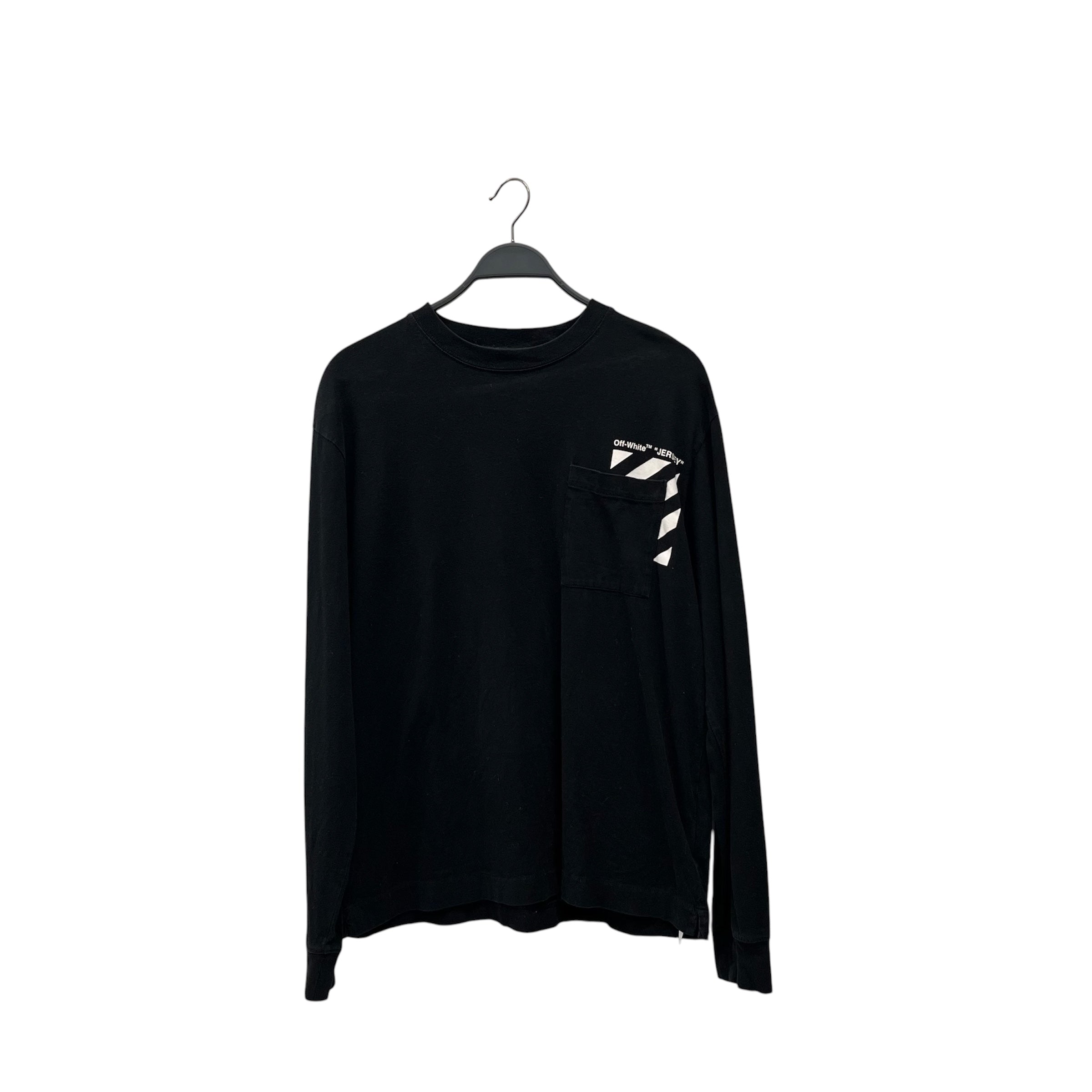 OFF-WHITE/LS T-Shirt/L/Cotton/BLK/ view 1