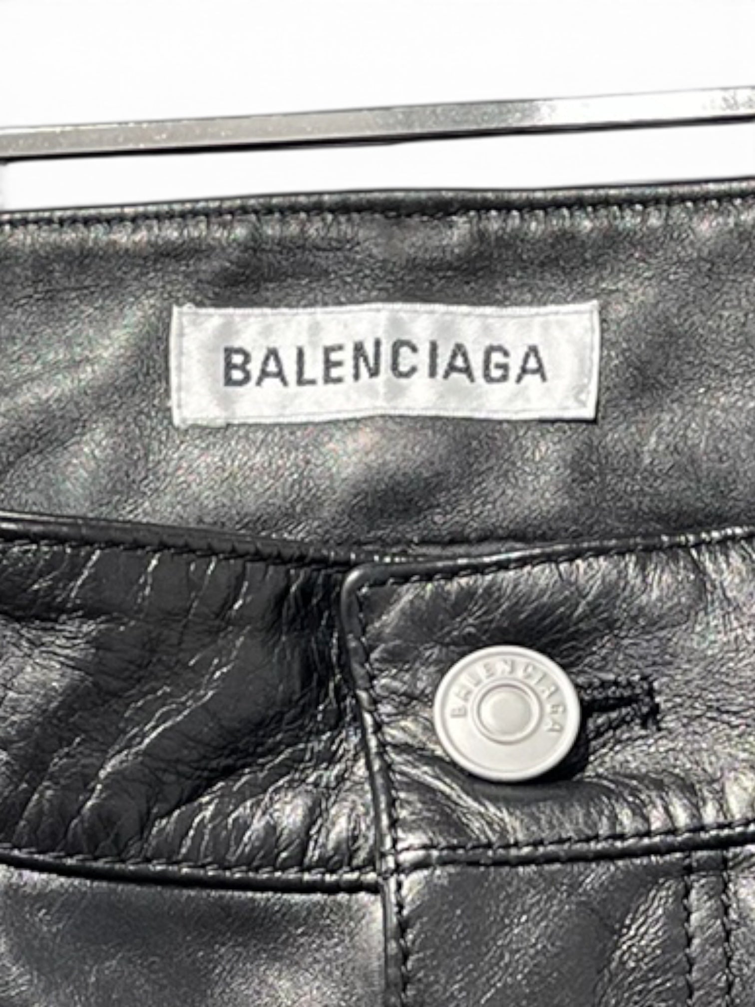 BALENCIAGA/Bottoms/39/Leather/BLK/BOOTS PANTS LEATHER BNWT view 3