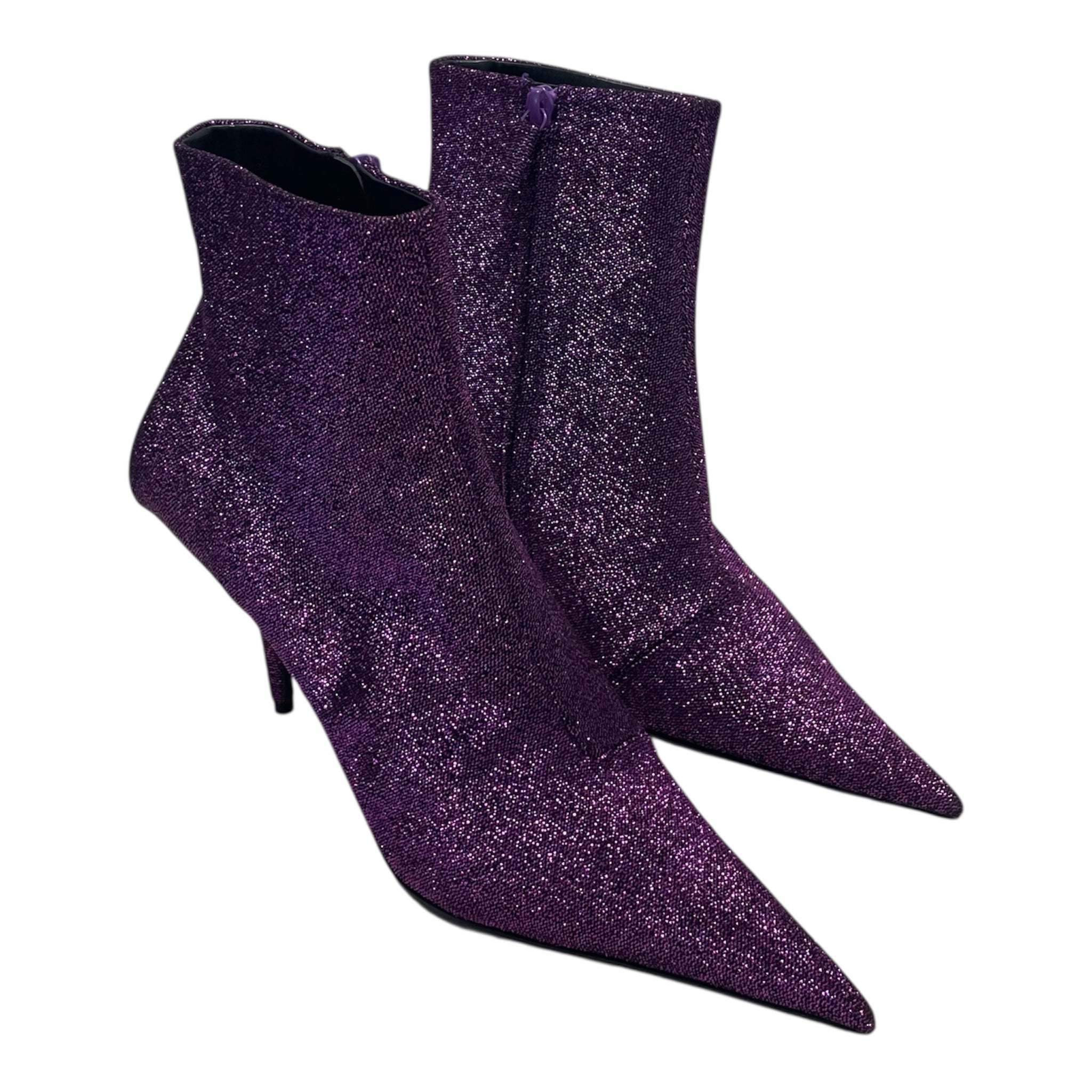 BALENCIAGA/Heels/US 7/PPL/KNIFE GLITTER METALLIC view 1