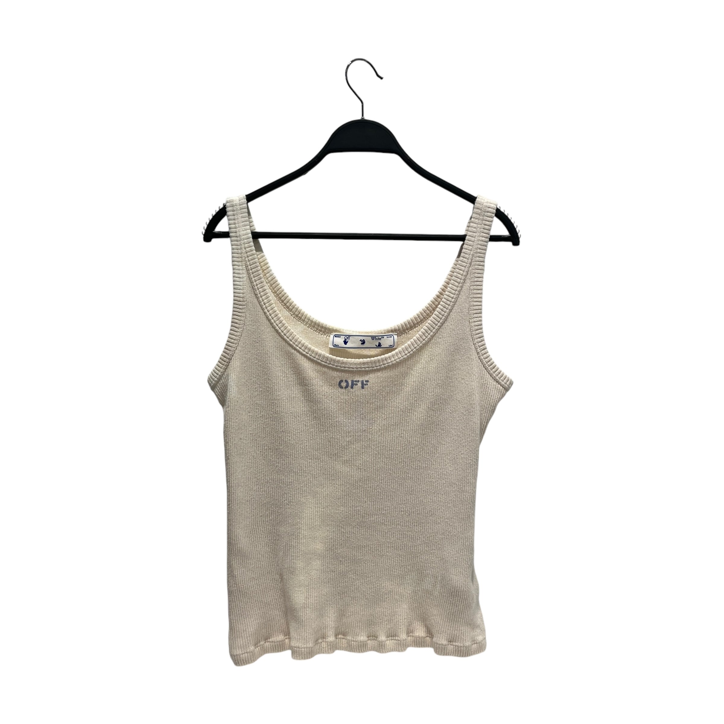 OFF-WHITE/T-Shirt/LG/Cotton/WHT/TANK view 1