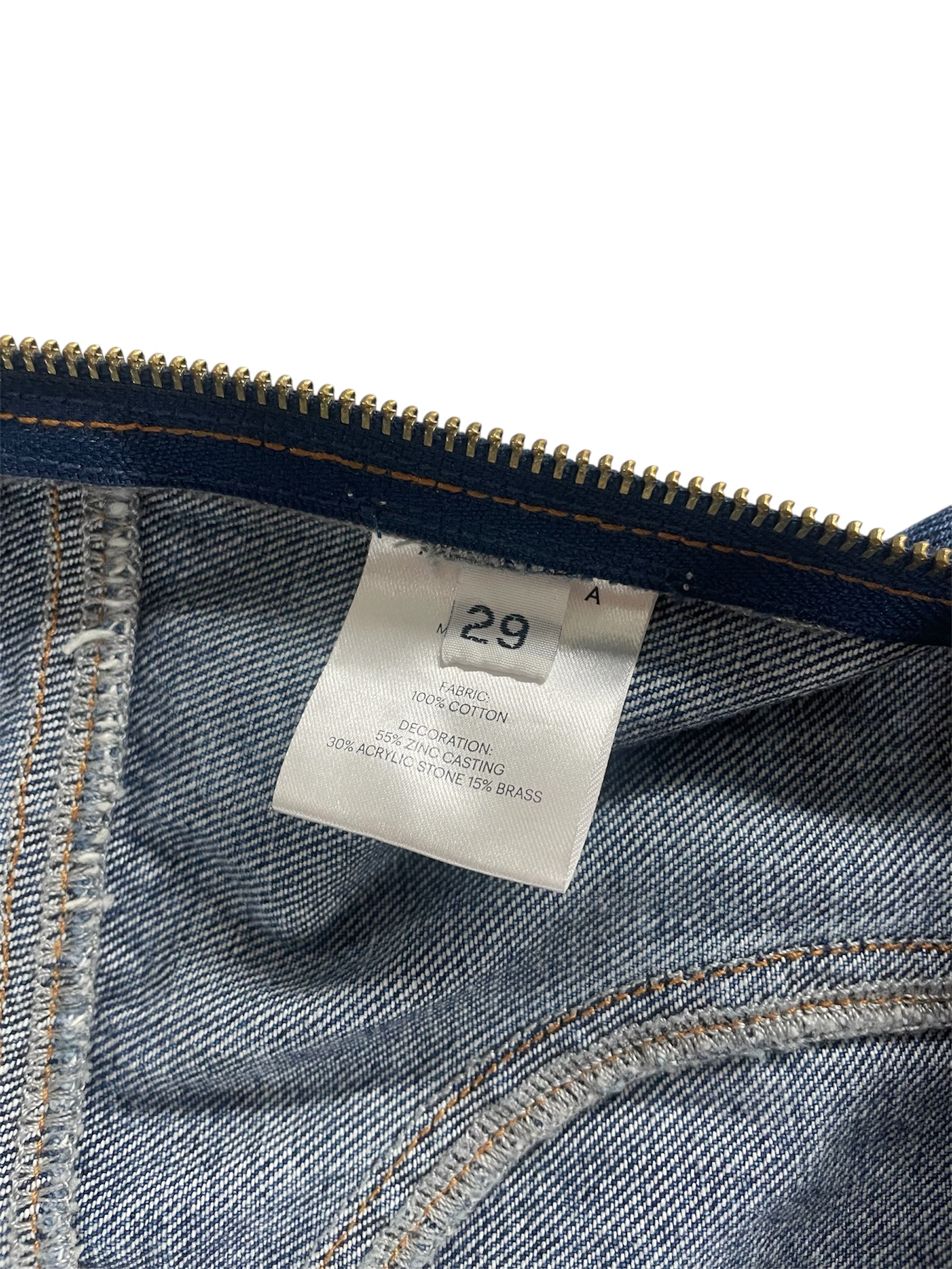 AREA/Straight Pants/29/Denim/BLU/ZIPPER SIDE DETAIL view 6