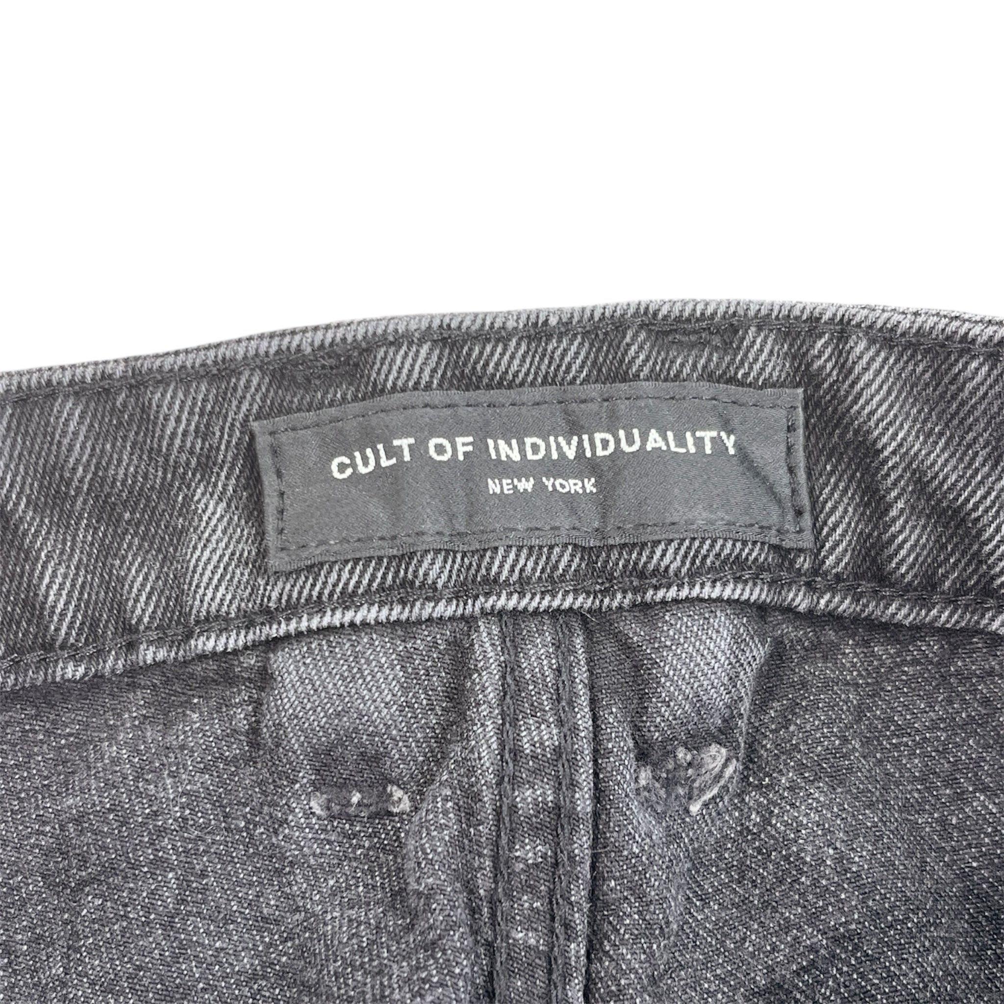 Cult of Individuality/Straight Pants/38/Denim/BLK/Bones Jeans view 3