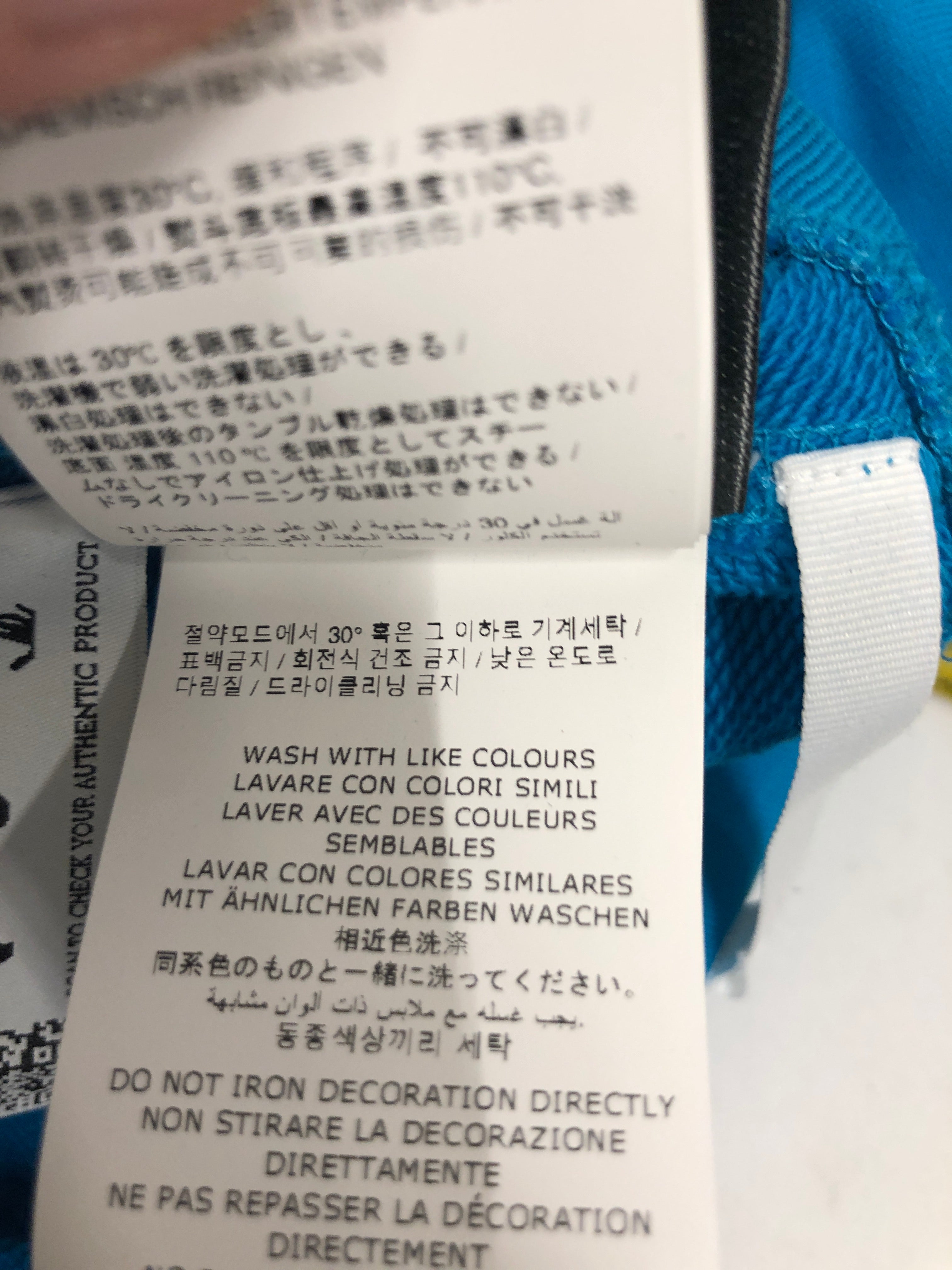 OFF-WHITE/Hoodie/M/Cotton/BLU/Off White Cropped Hoodie (W) view 10