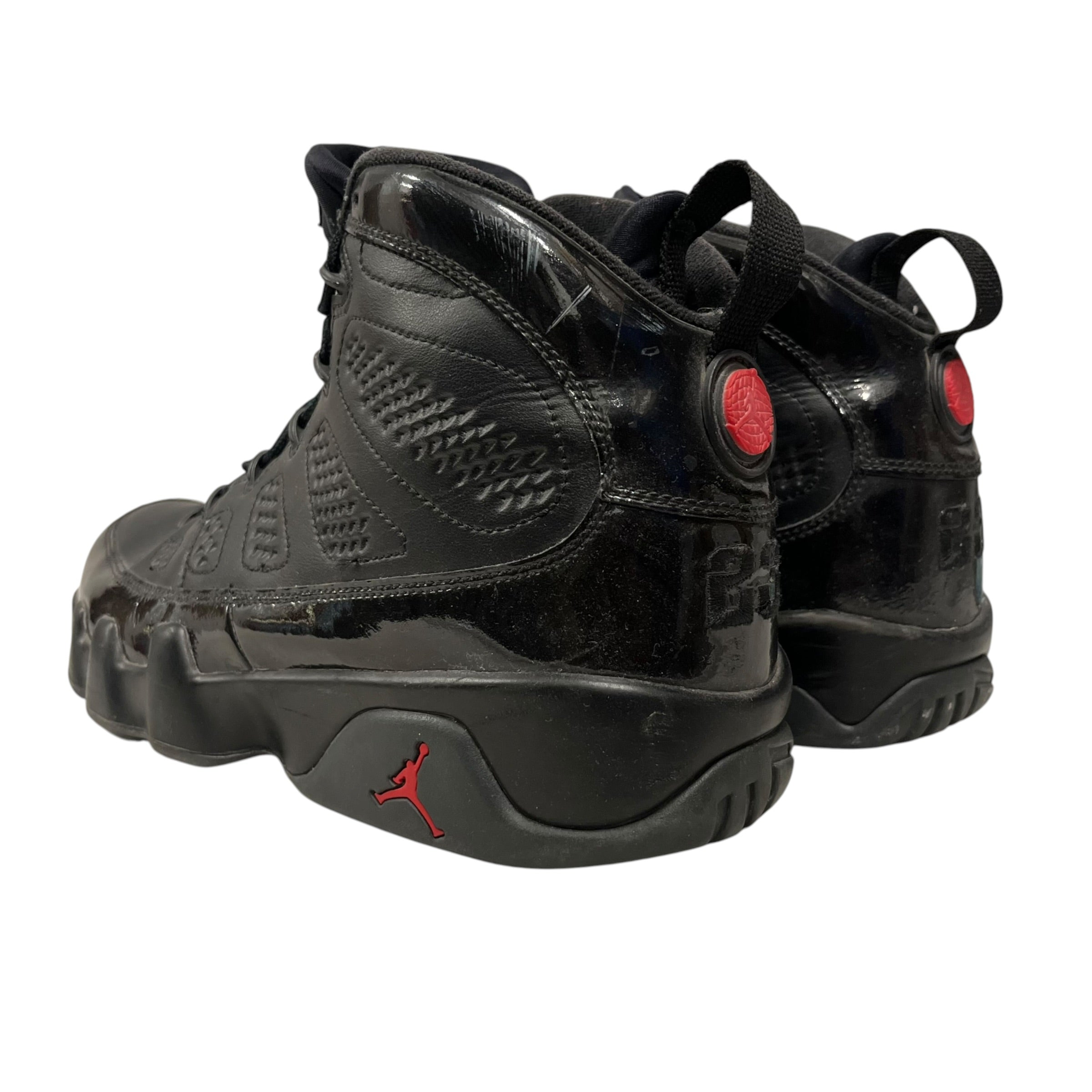 JORDAN BRAND/Hi-Sneakers/US 12/Leather/BLK/jordan 9 bred patent view 2