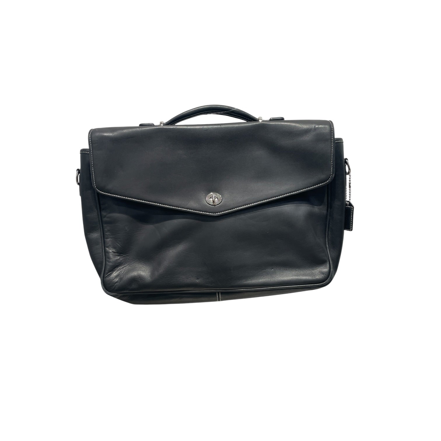 COACH/Briefcase/Leather/BLK/TWIST CLASP view 1