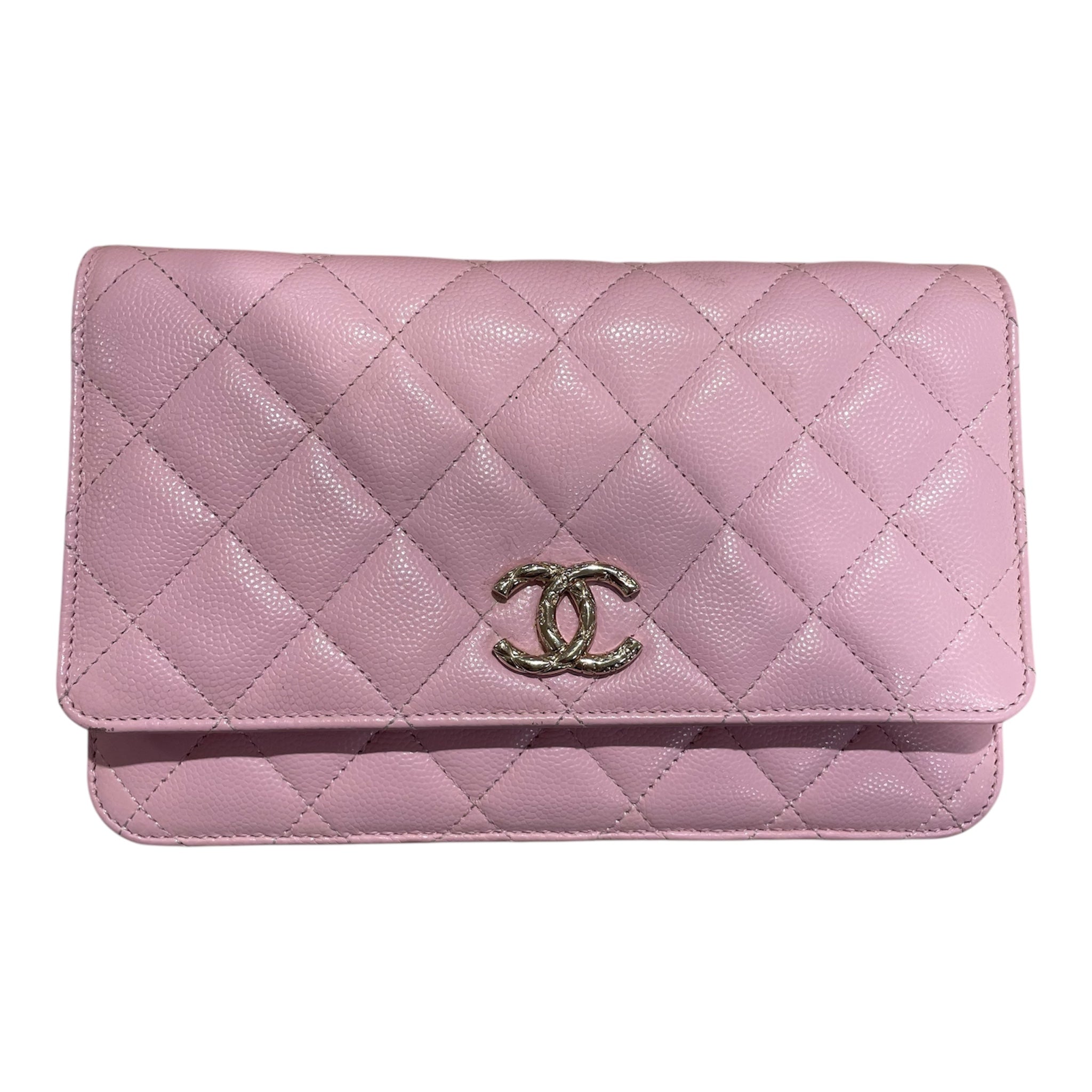 CHANEL/Cross Body Bag/PNK/wallet on chain pink caviar view 3