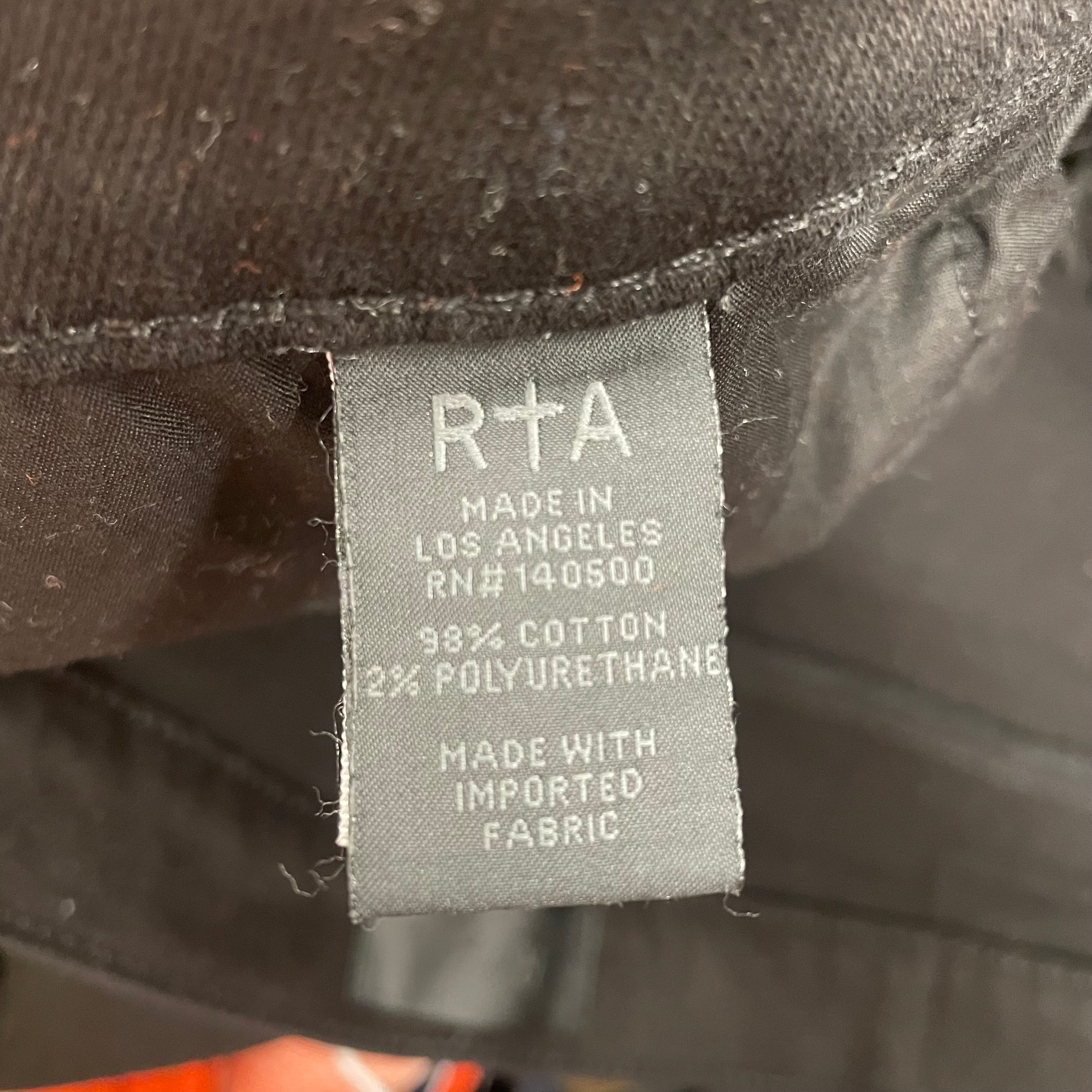 R+A/Skinny Pants/33/Denim/BLK/CROSSBACK view 4