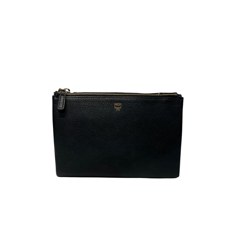 MCM/Cross Body Bag/Leather/BLK/