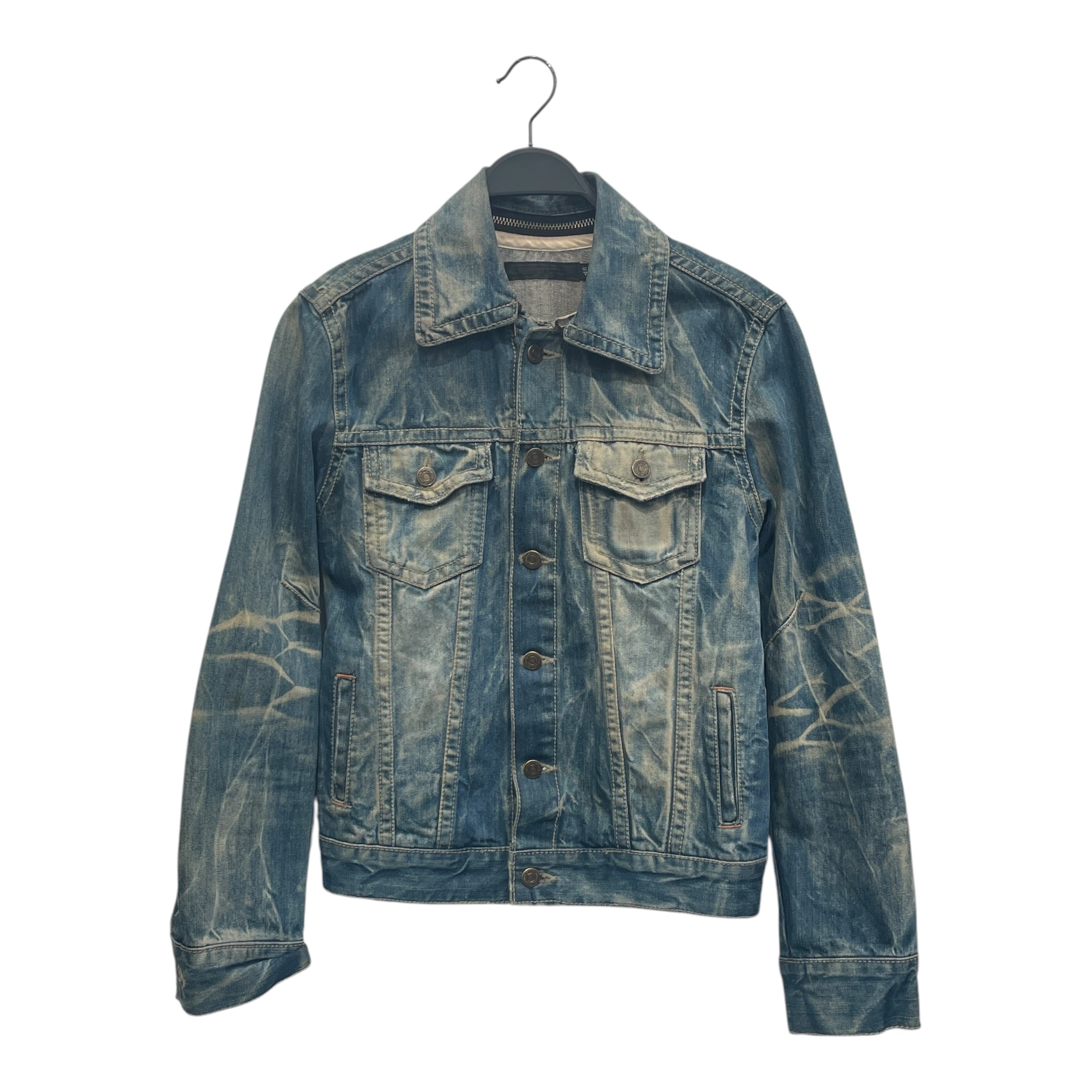 FUGA/Denim Jkt/XL/Cotton/BLU/ZIP COLLAR DENIM JKT view 1