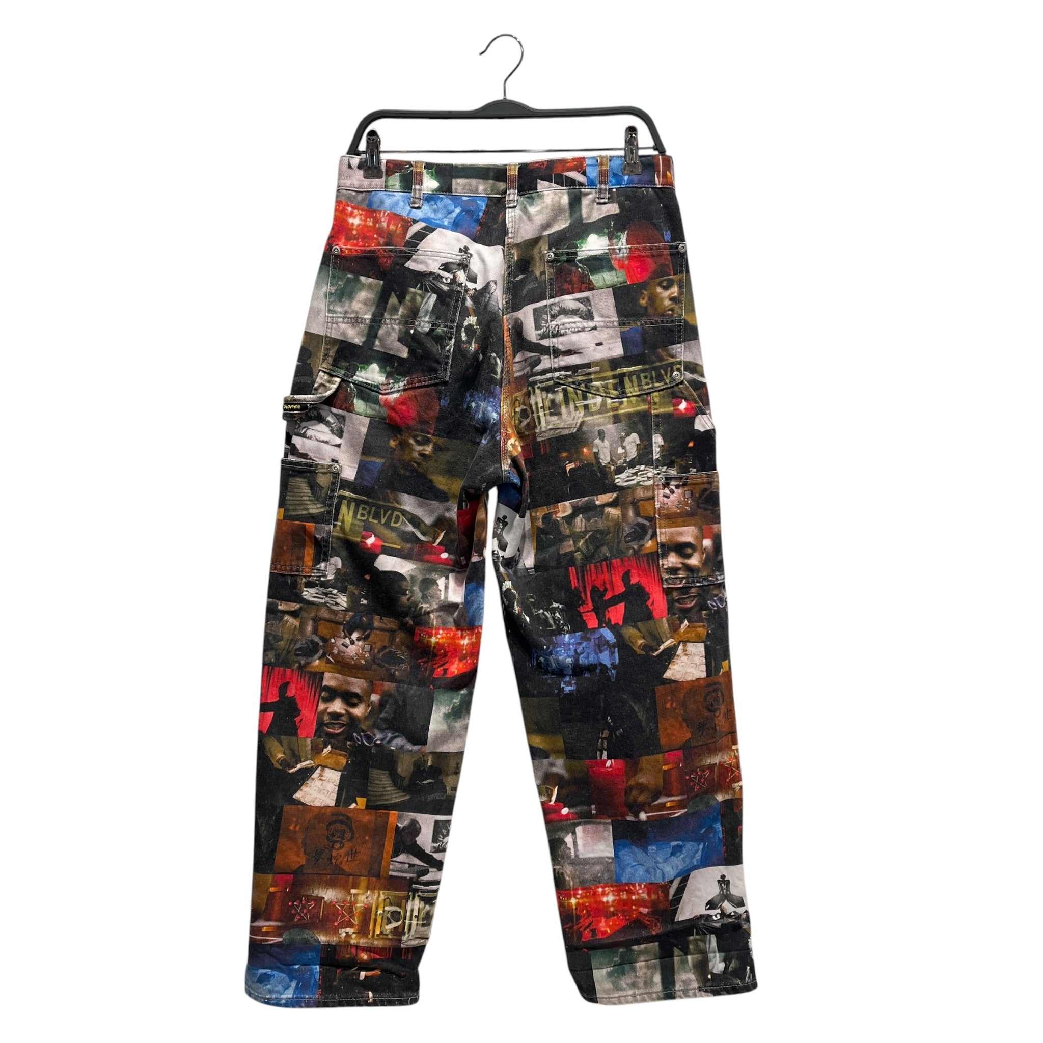 Supreme/Straight Pants/30/Denim/MLT/All Over Print/Nas DMX Double Knee Carpenter view 2