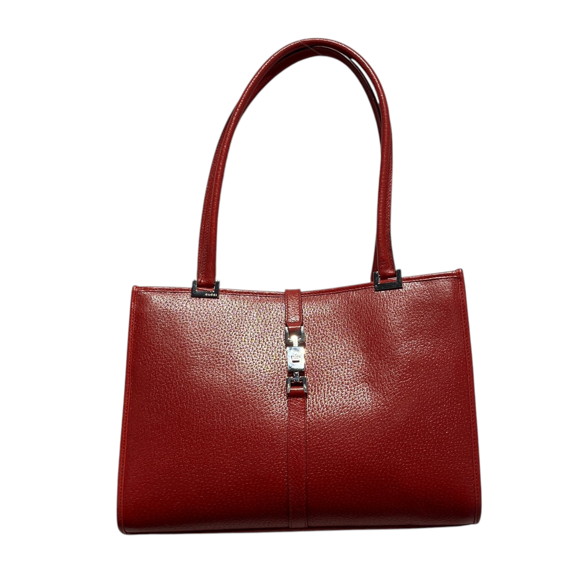 GUCCI/Tote Bag/OS/Leather/RED/GUCCI JACKIE TOTE view 1