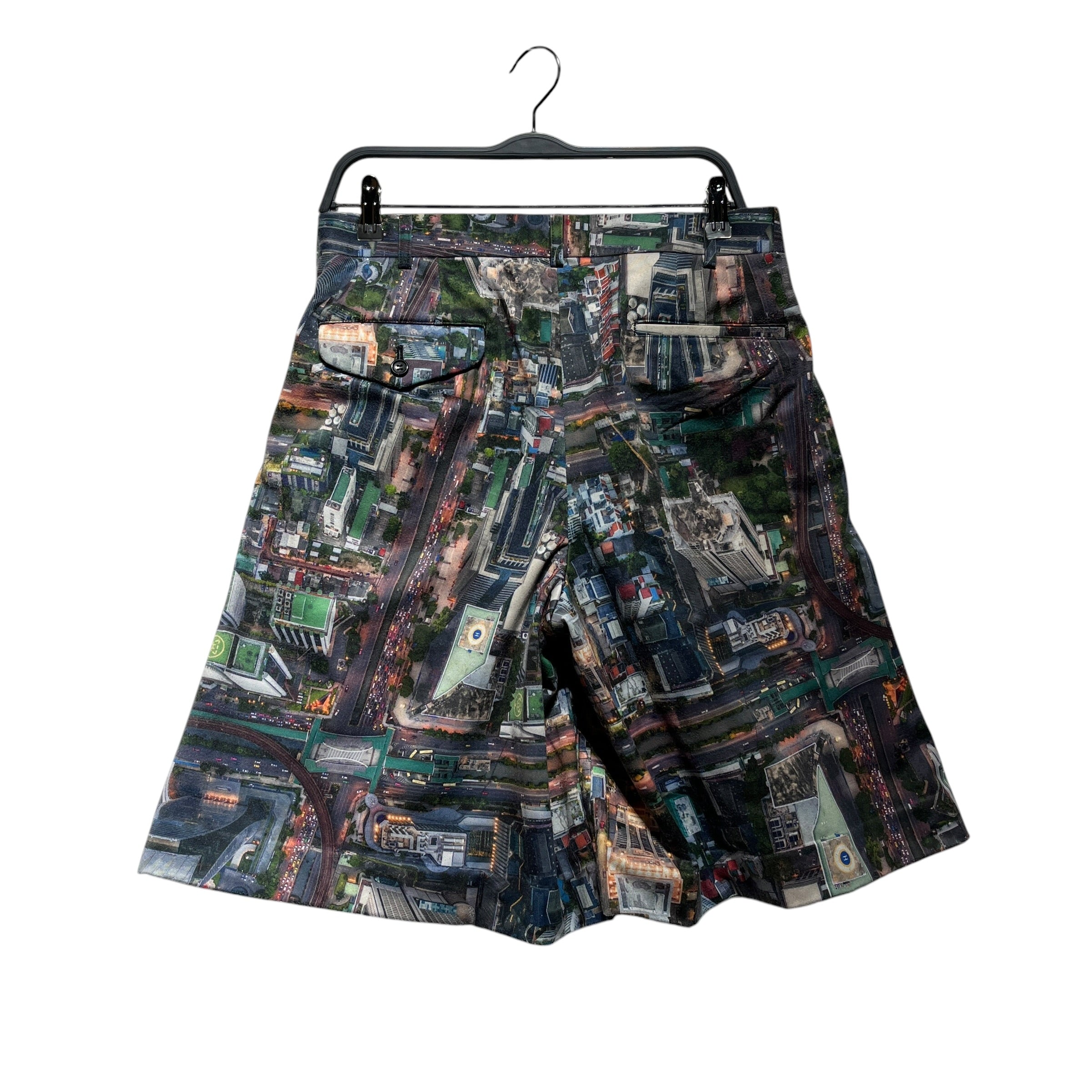 COMME des GARCONS HOMME PLUS/Shorts/S/Cotton/BLU/All Over Print/CITYSCAPE TAILORED view 2