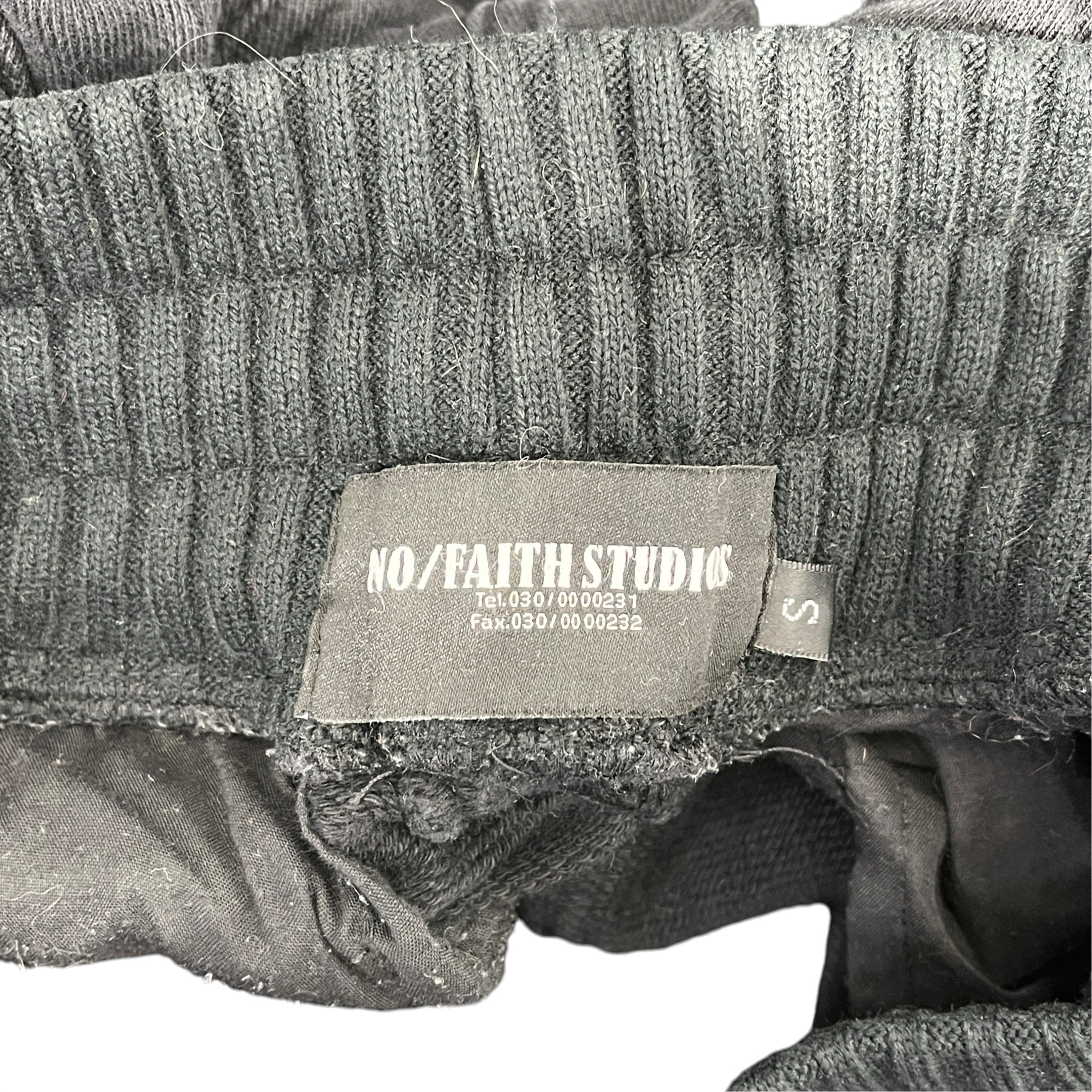 NO/FAITH STUDIOS/Pants/S/Cotton/BLK/HEAVY WAVE SWEATS view 3
